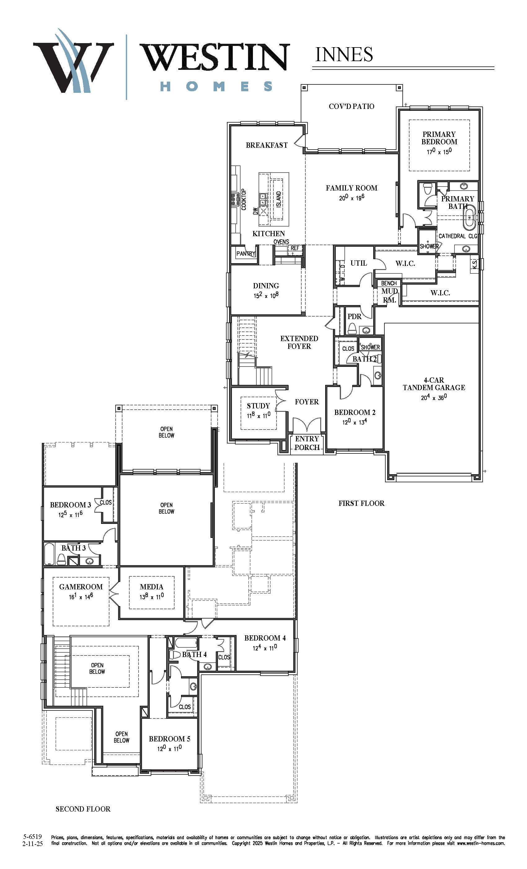 The Innes Floor Plan by Westin Homes