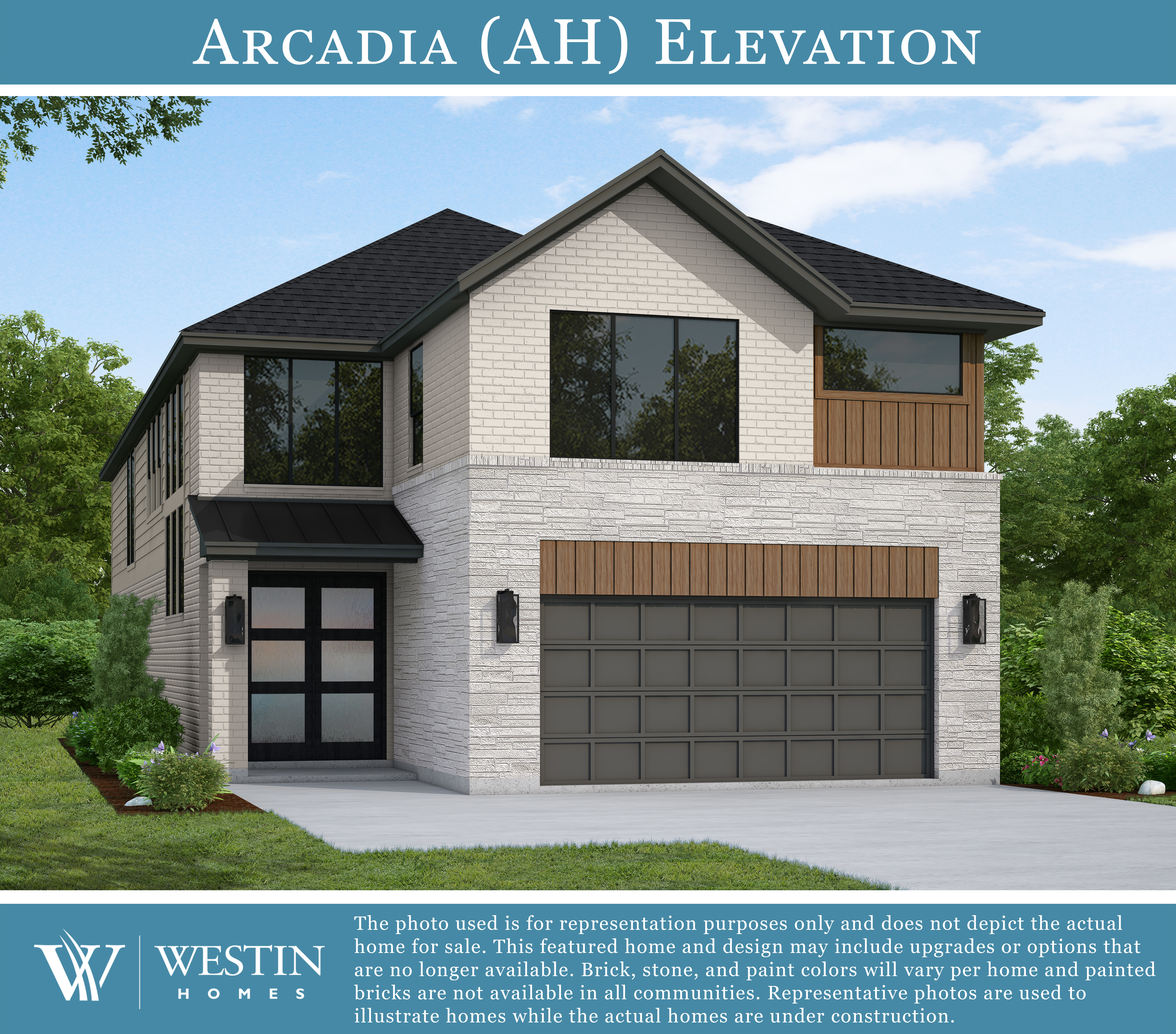 The Arcadia Elevation AH by Westin Homes