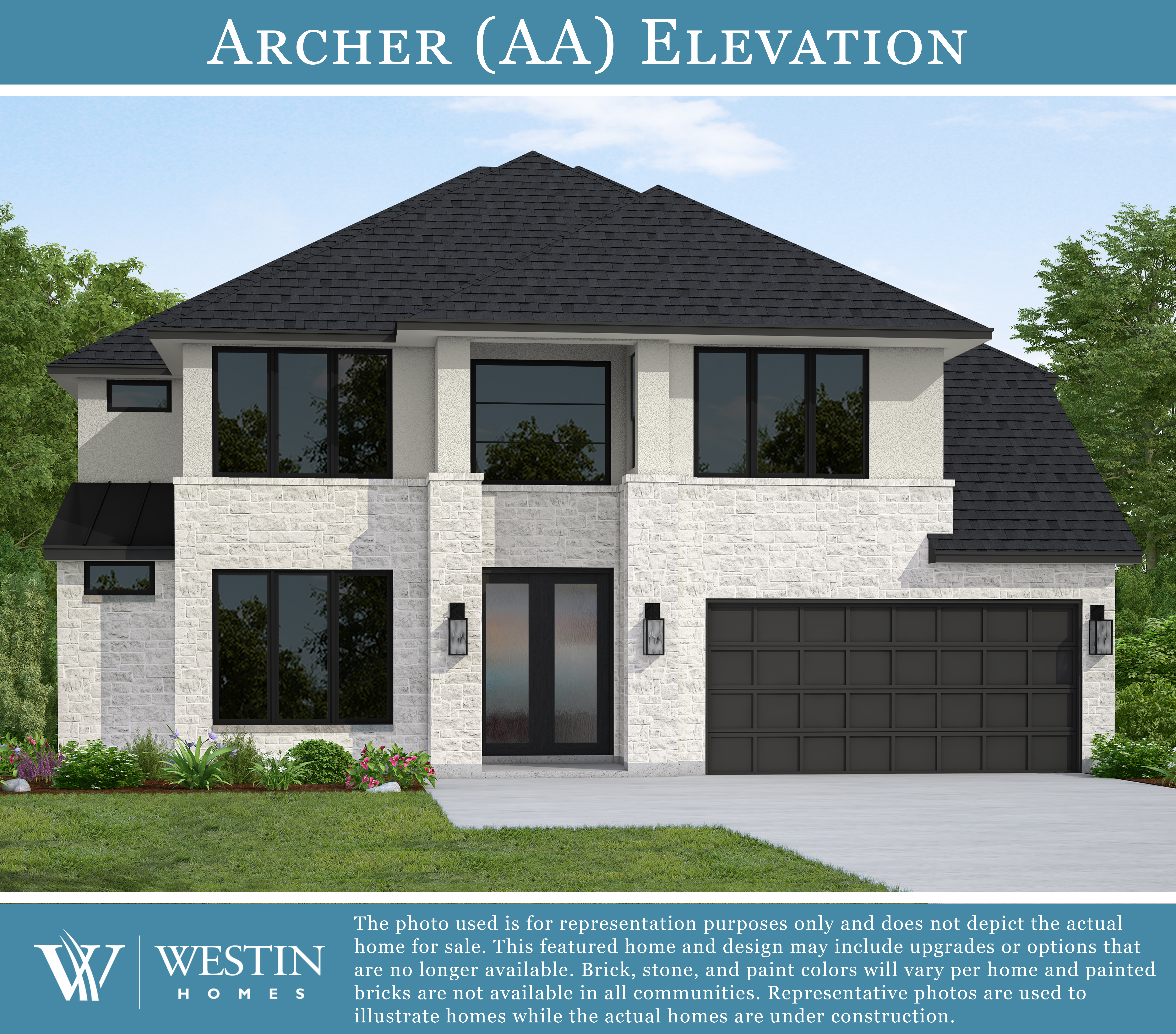 The Archer Elevation AA by Westin Homes