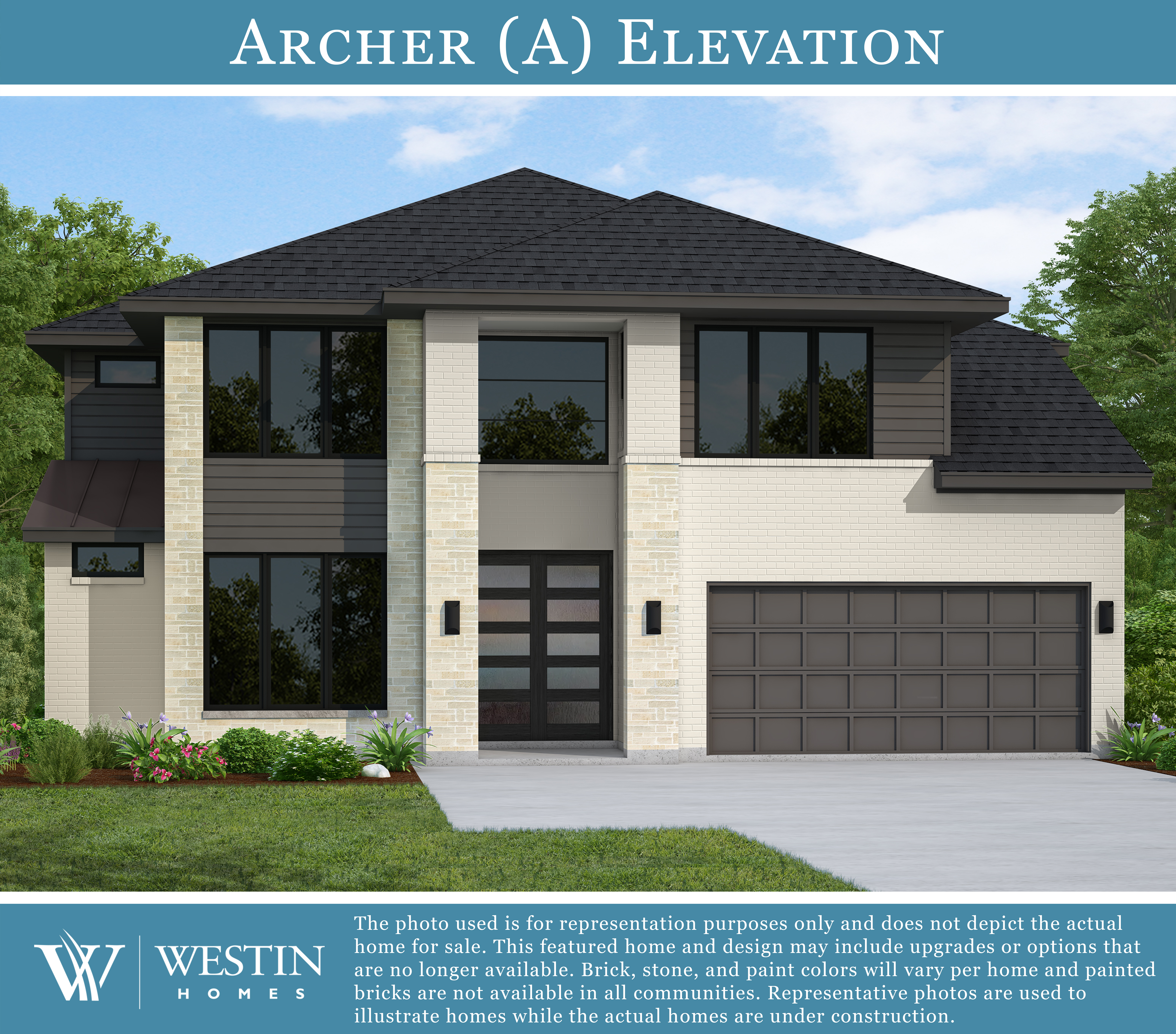 The Archer Elevation A by Westin Homes
