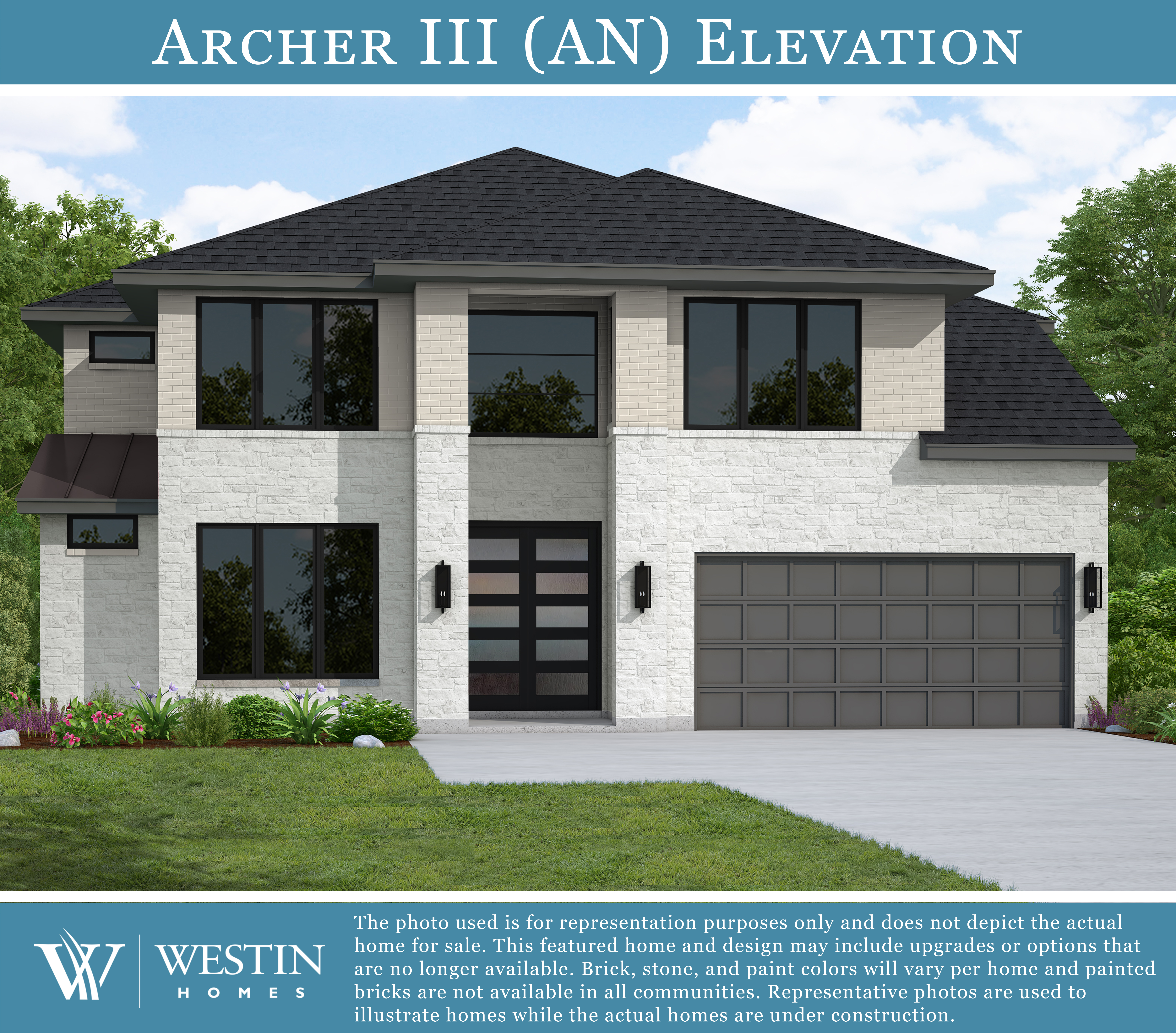 The Archer III Elevation AN by Westin Homes