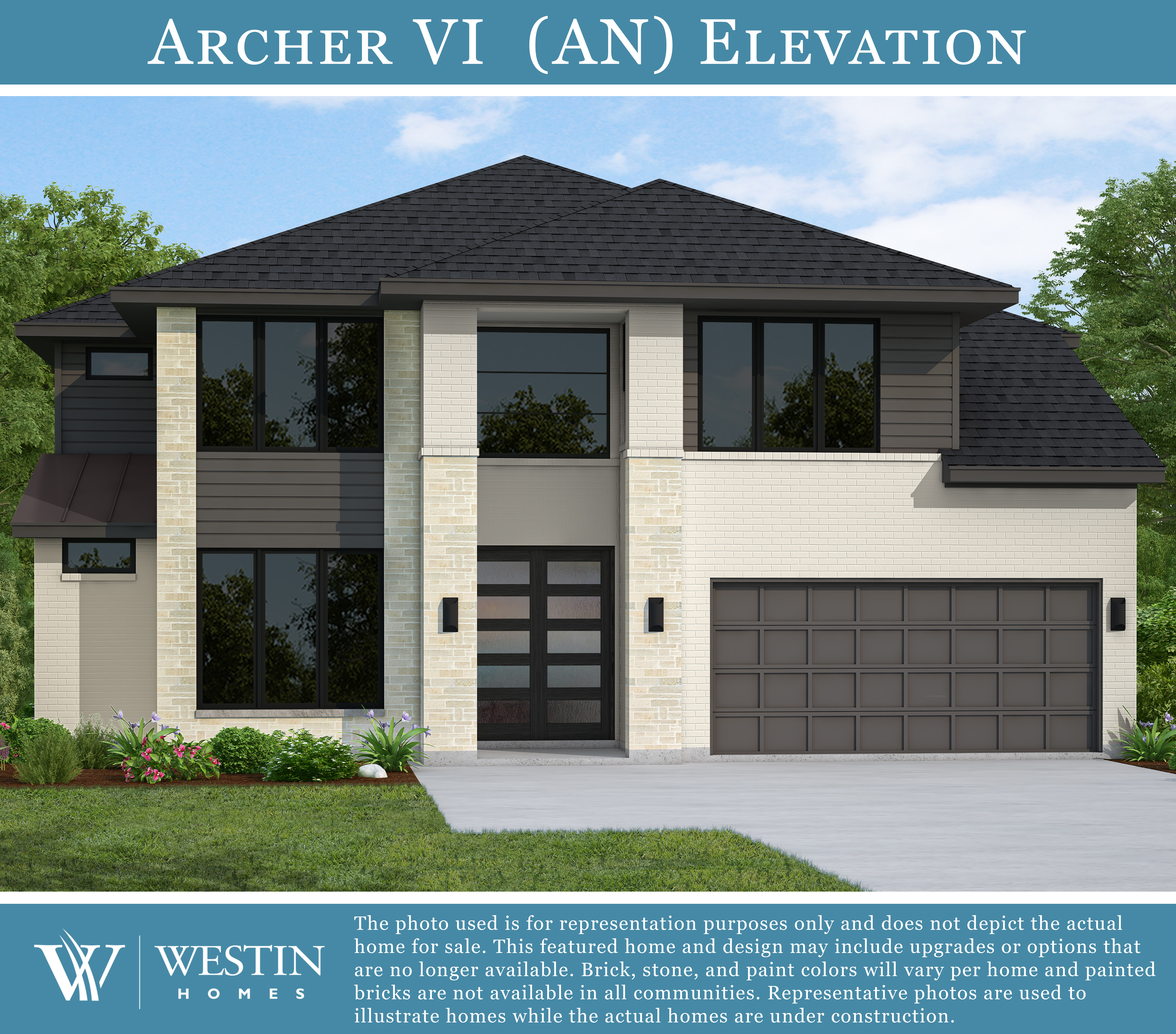 The Archer VI Elevation AN by Westin Homes