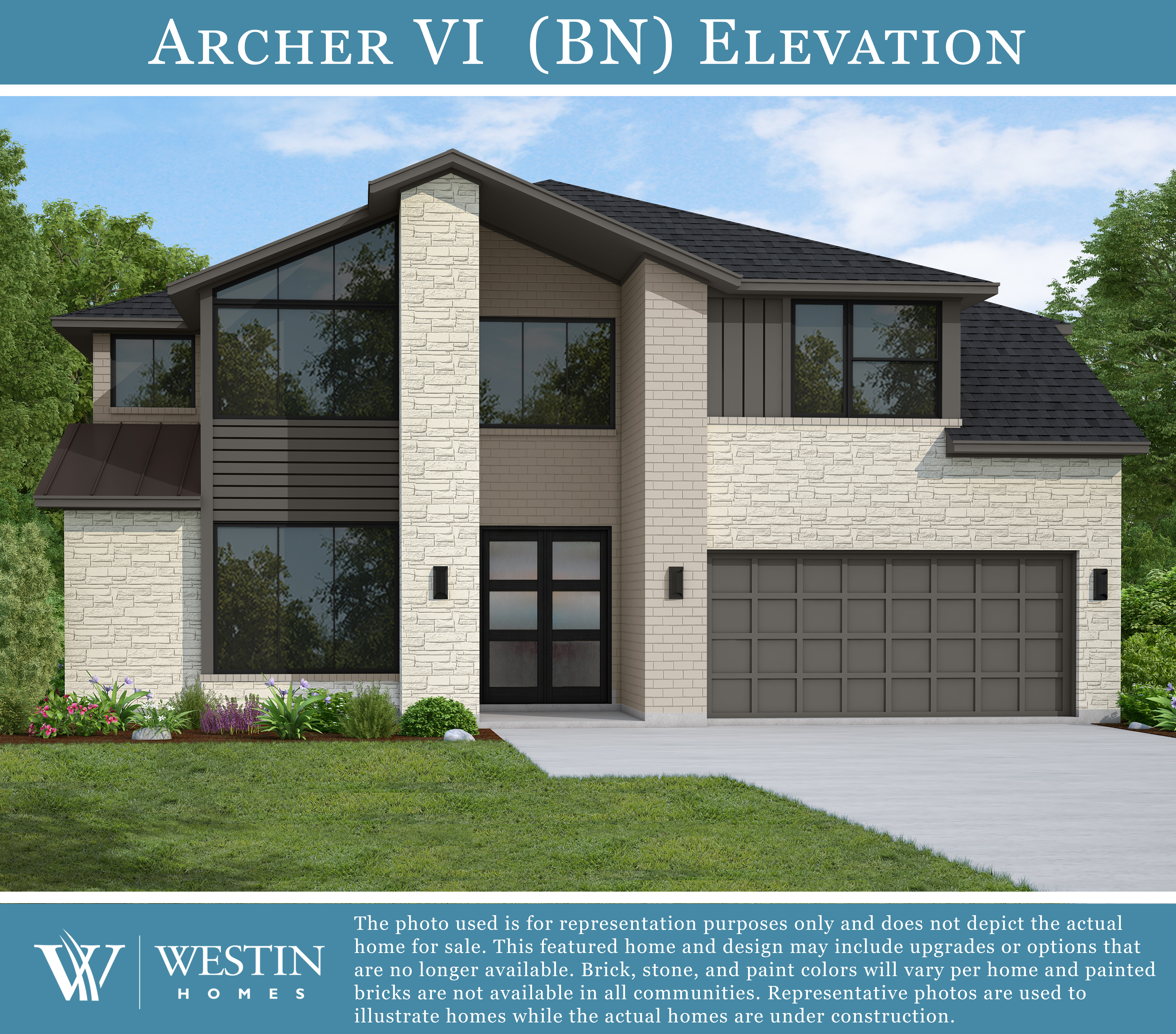 The Archer VI Elevation BN by Westin Homes