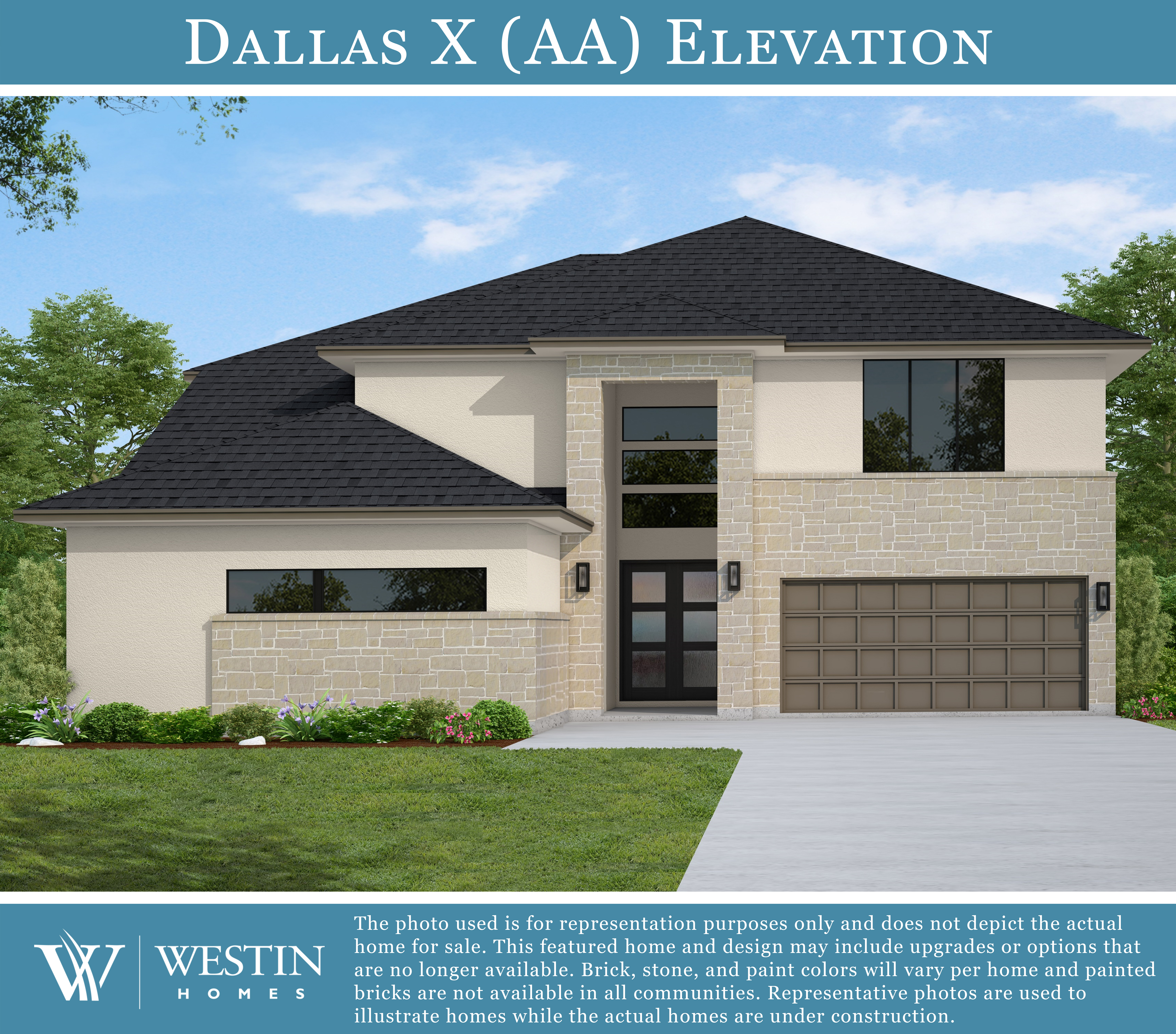 The Dallas X Elevation AA by Westin Homes