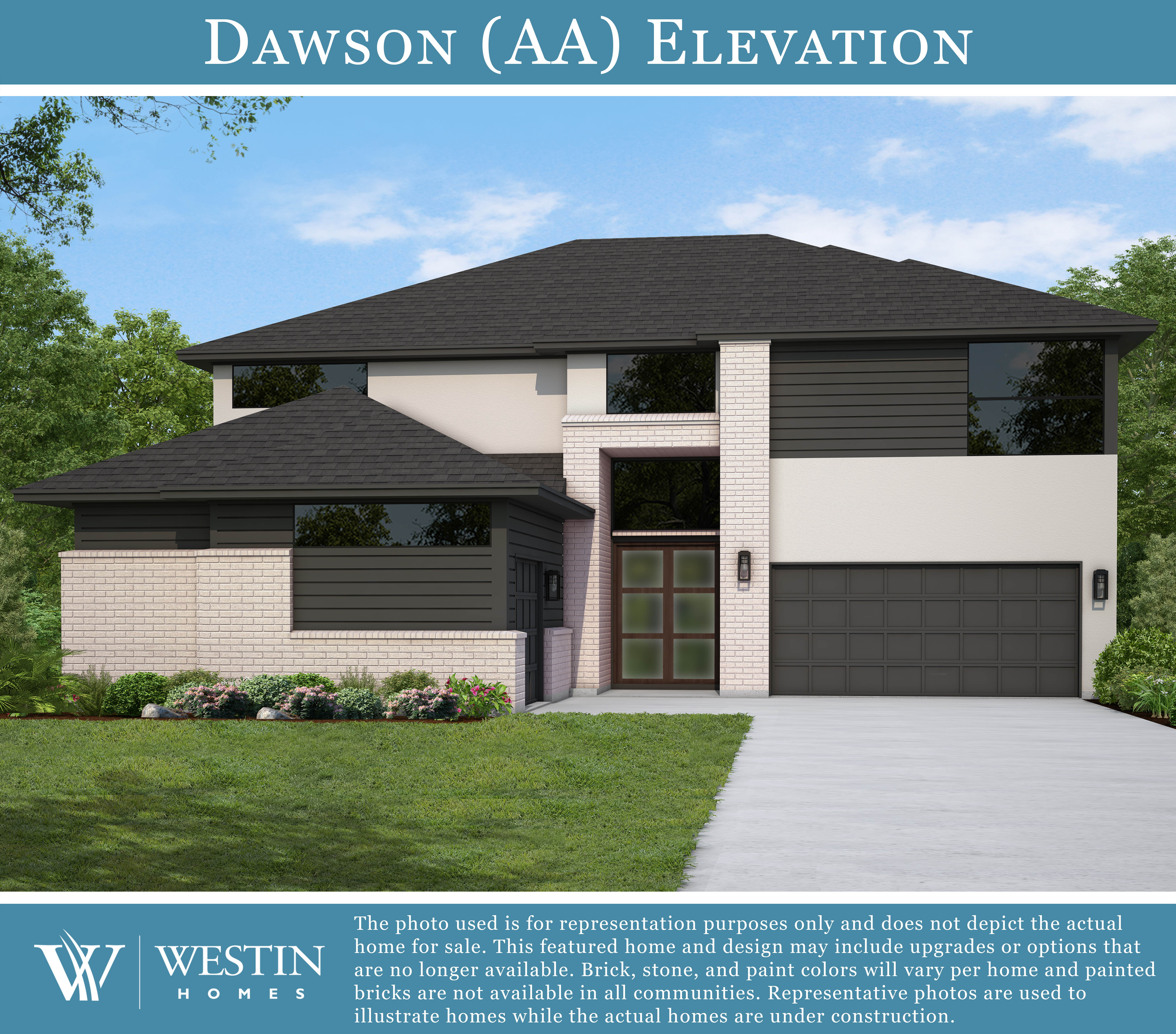 The Dawson Elevation AA by Westin Homes