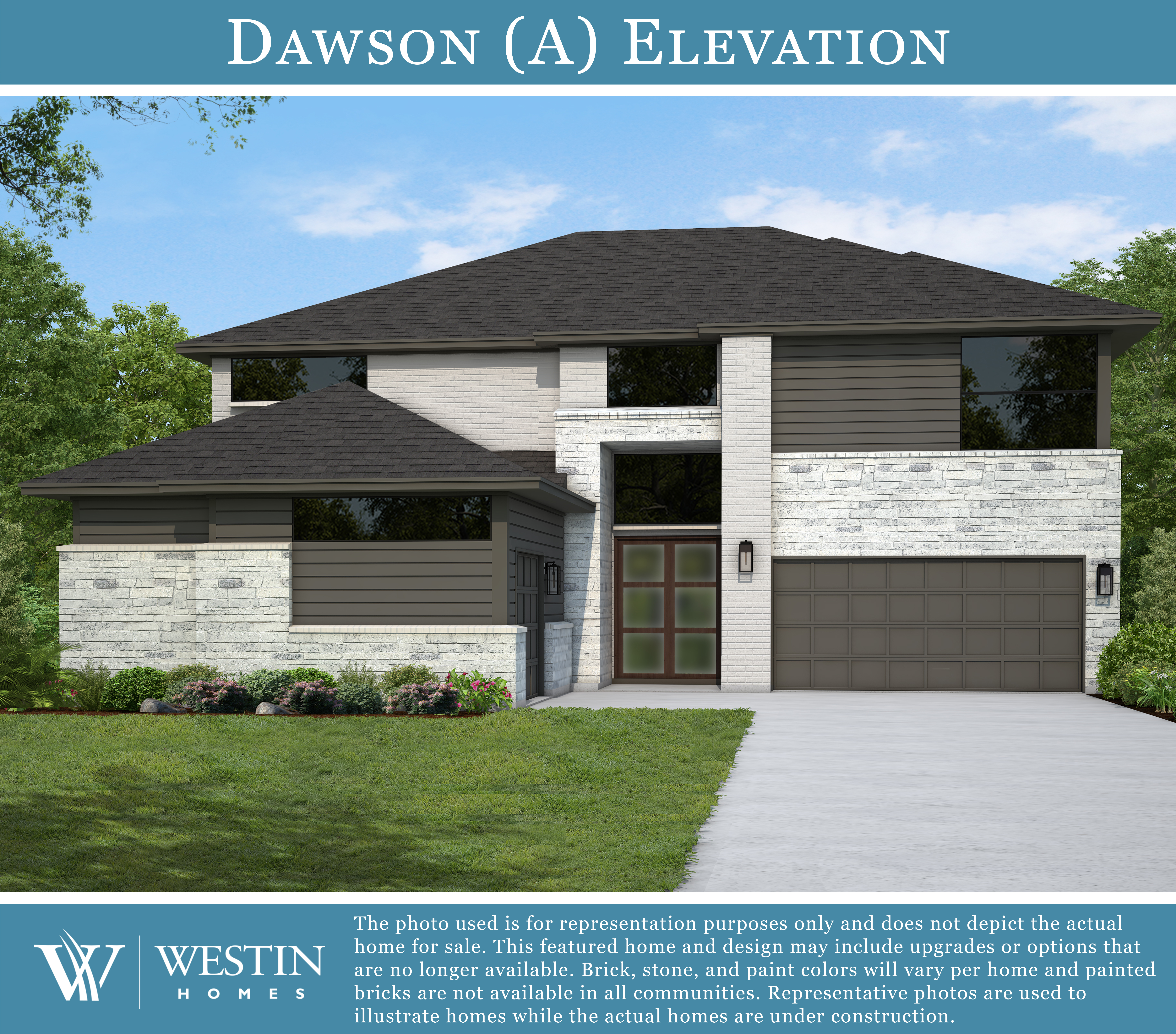 The Dawson Elevation A by Westin Homes
