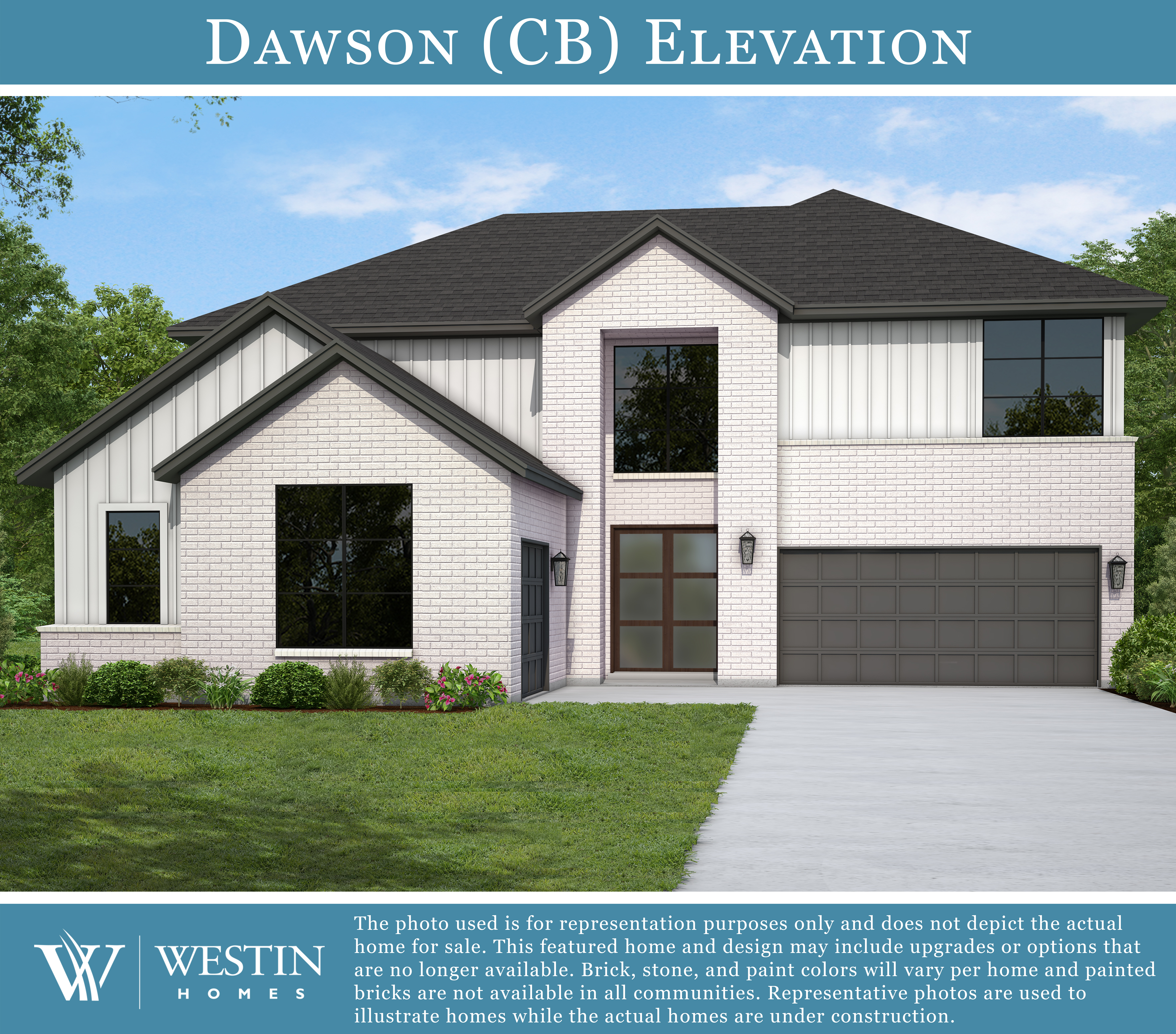 The Dawson Elevation CB by Westin Homes