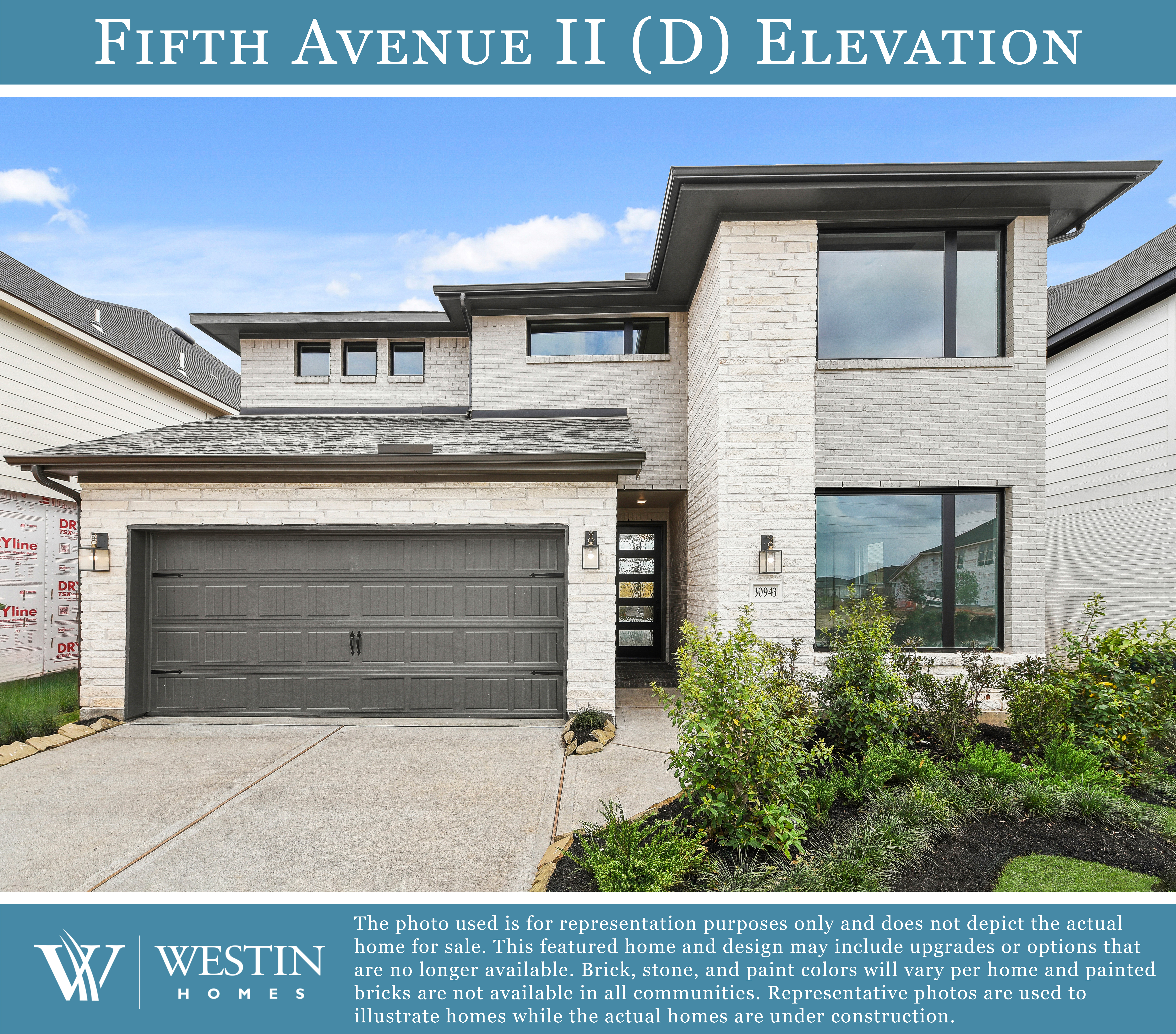 The Fifth Avenue II Elevation D by Westin Homes