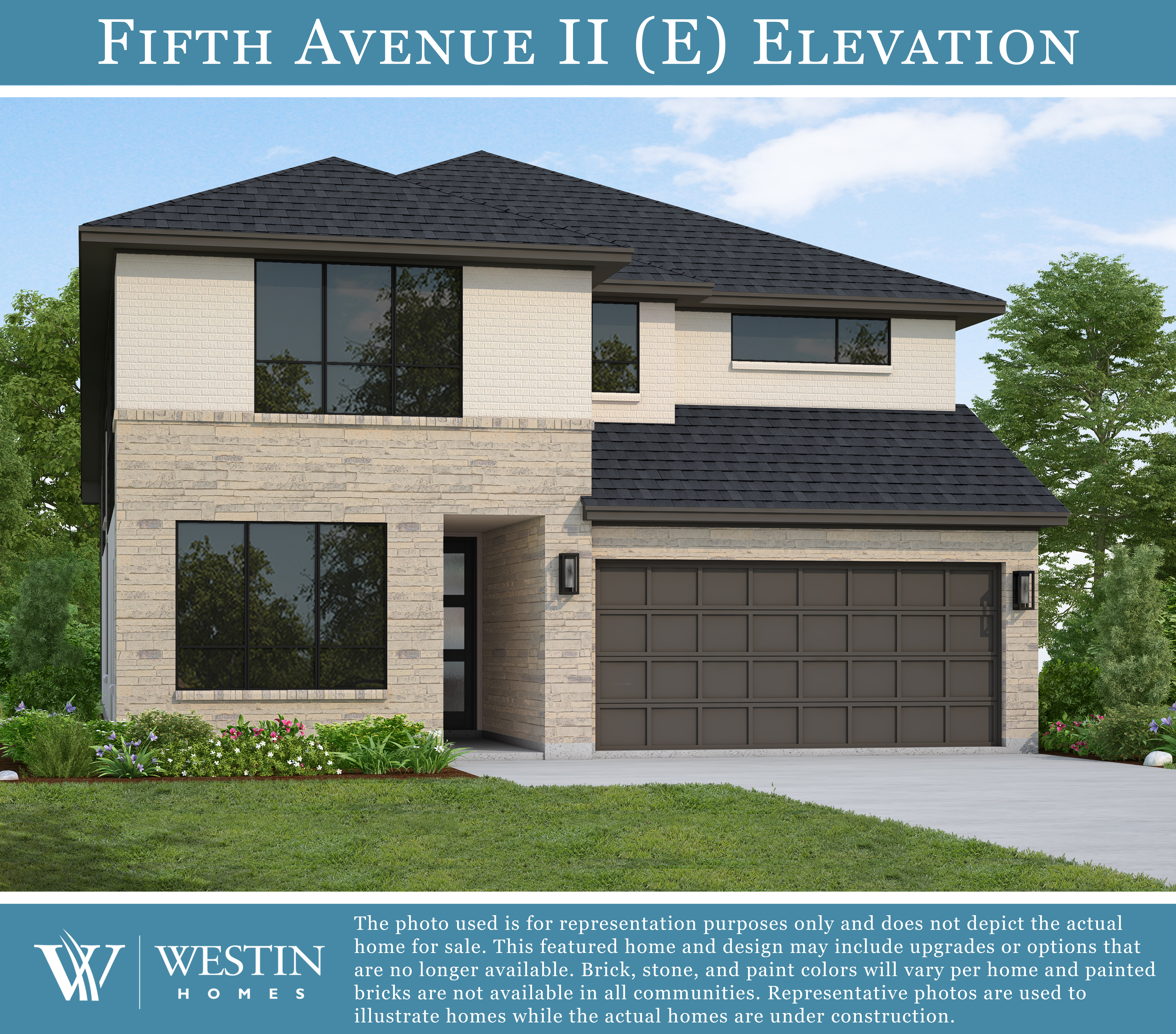 The Fifth Avenue II Elevation E by Westin Homes