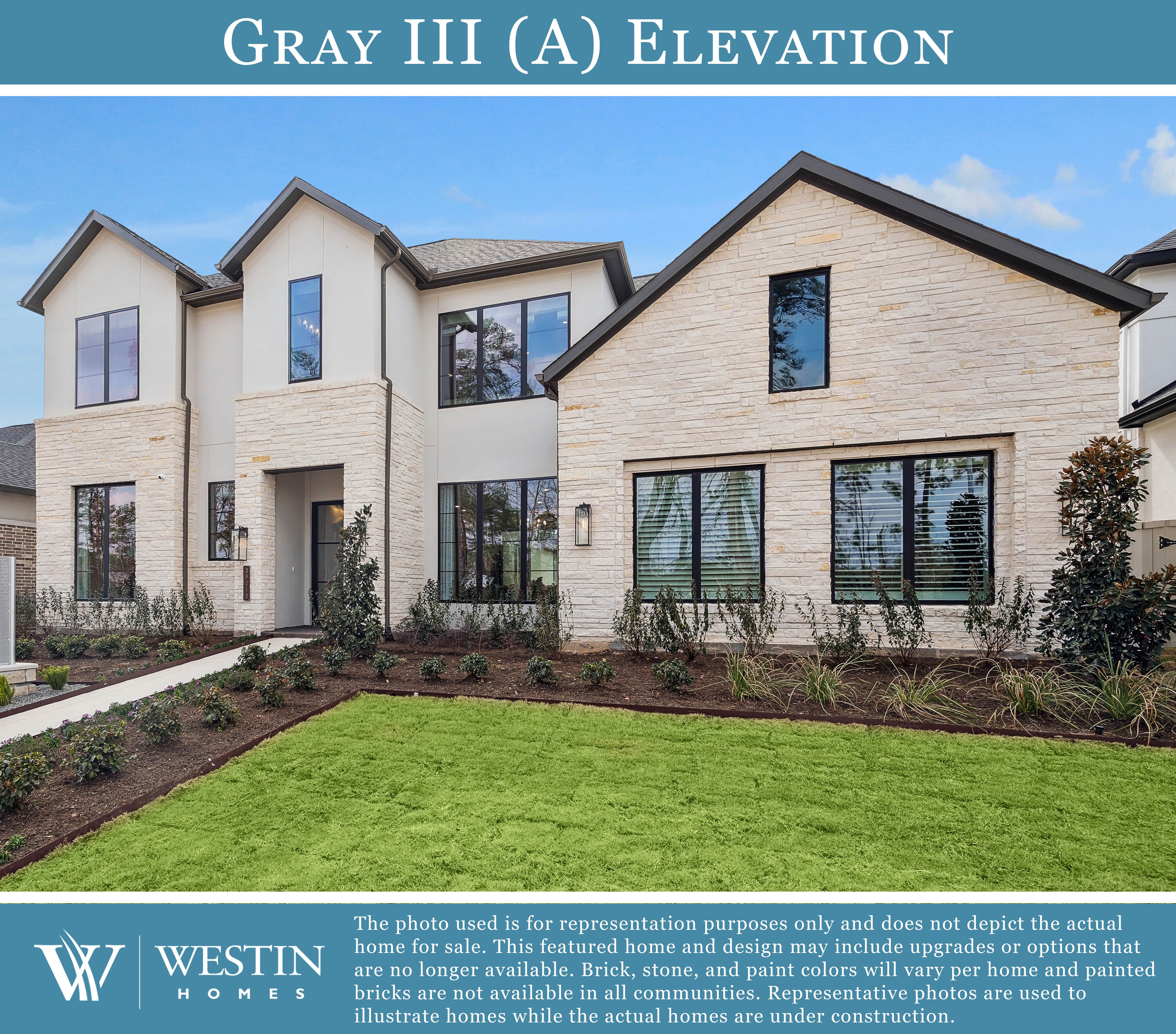 The Gray III Elevation AS by Westin Homes