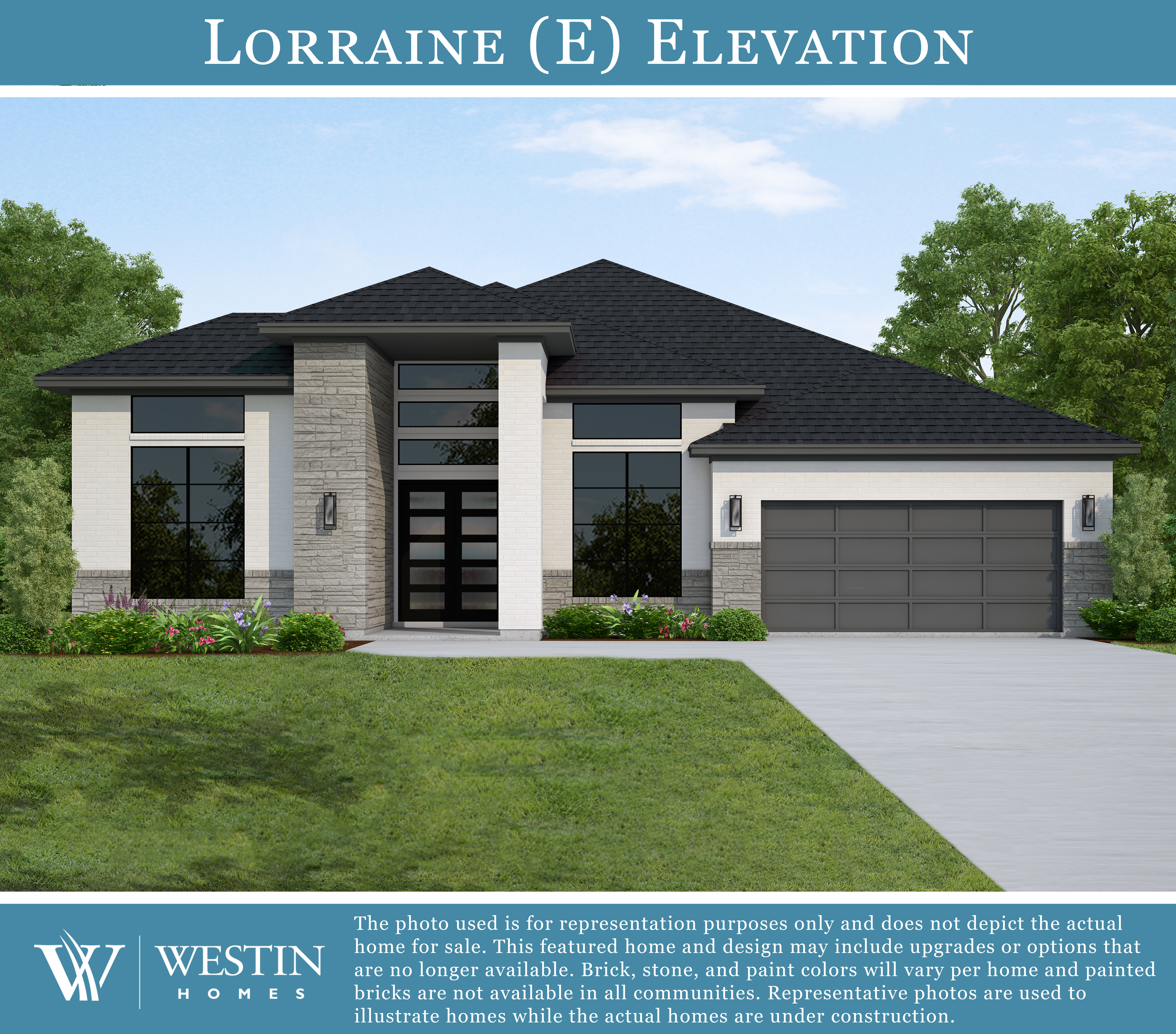 The Lorraine IX Elevation E by Westin Homes
