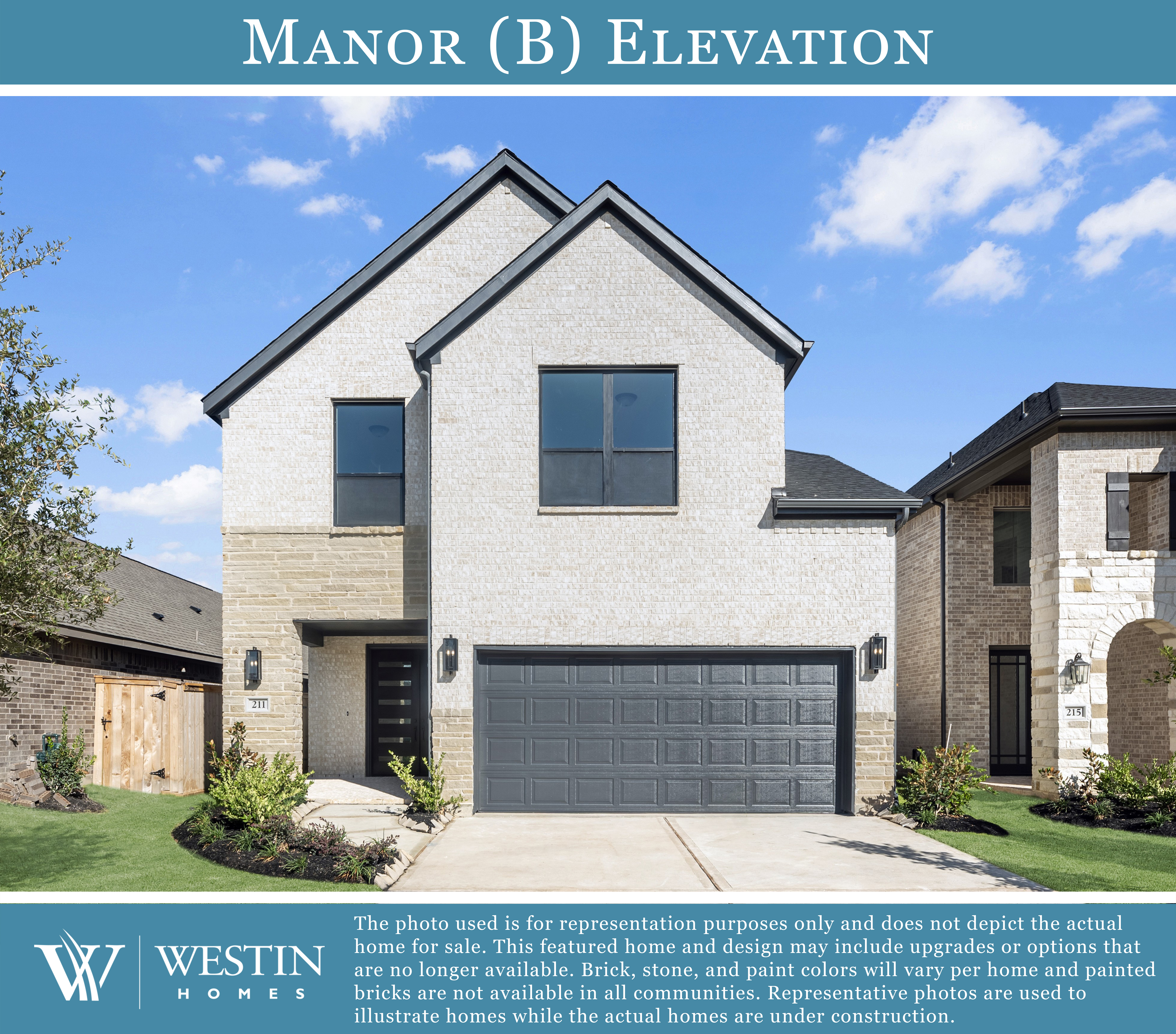 The Manor Elevation B by Westin Homes