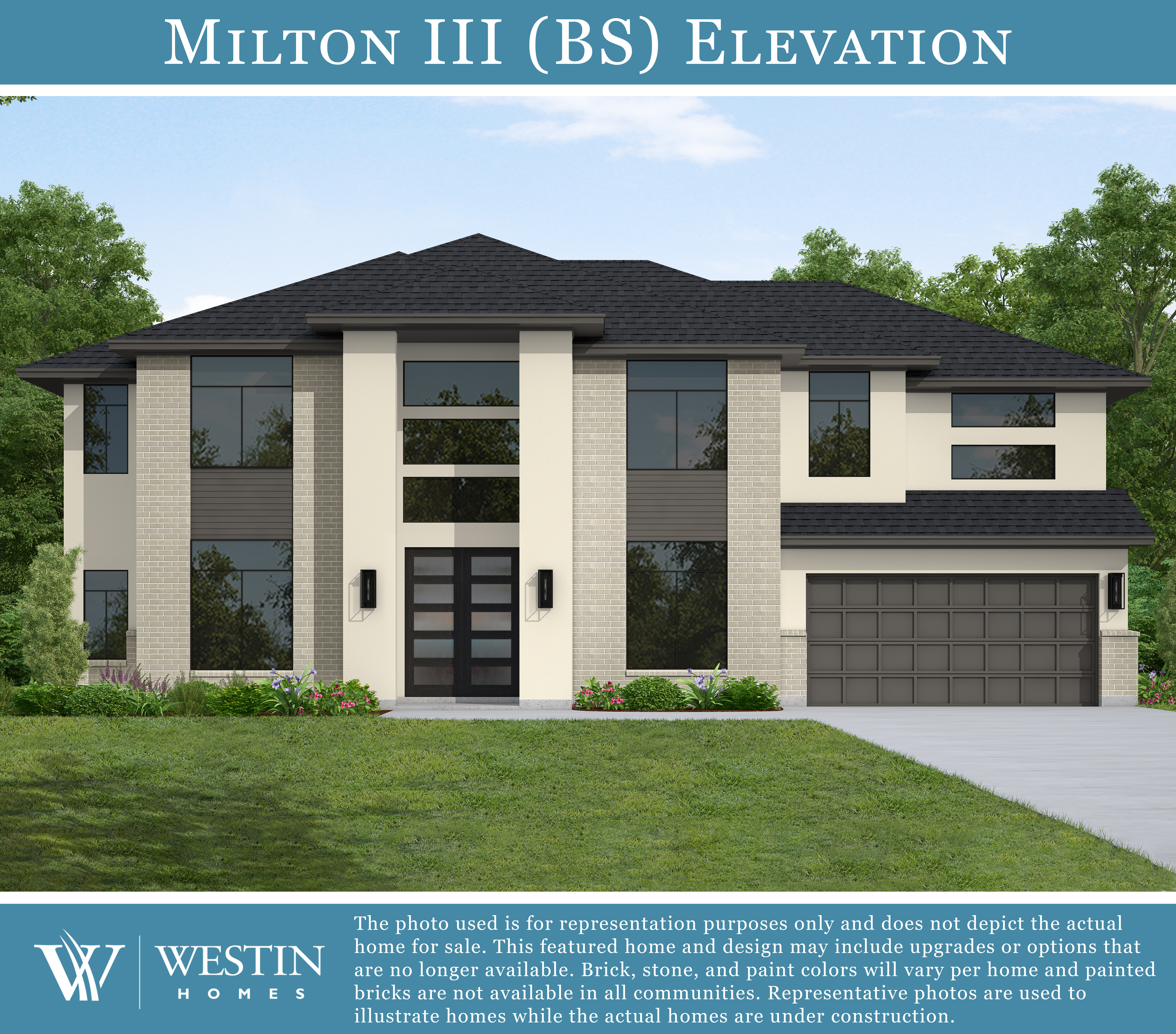 The Milton III Elevation BS by Westin Homes