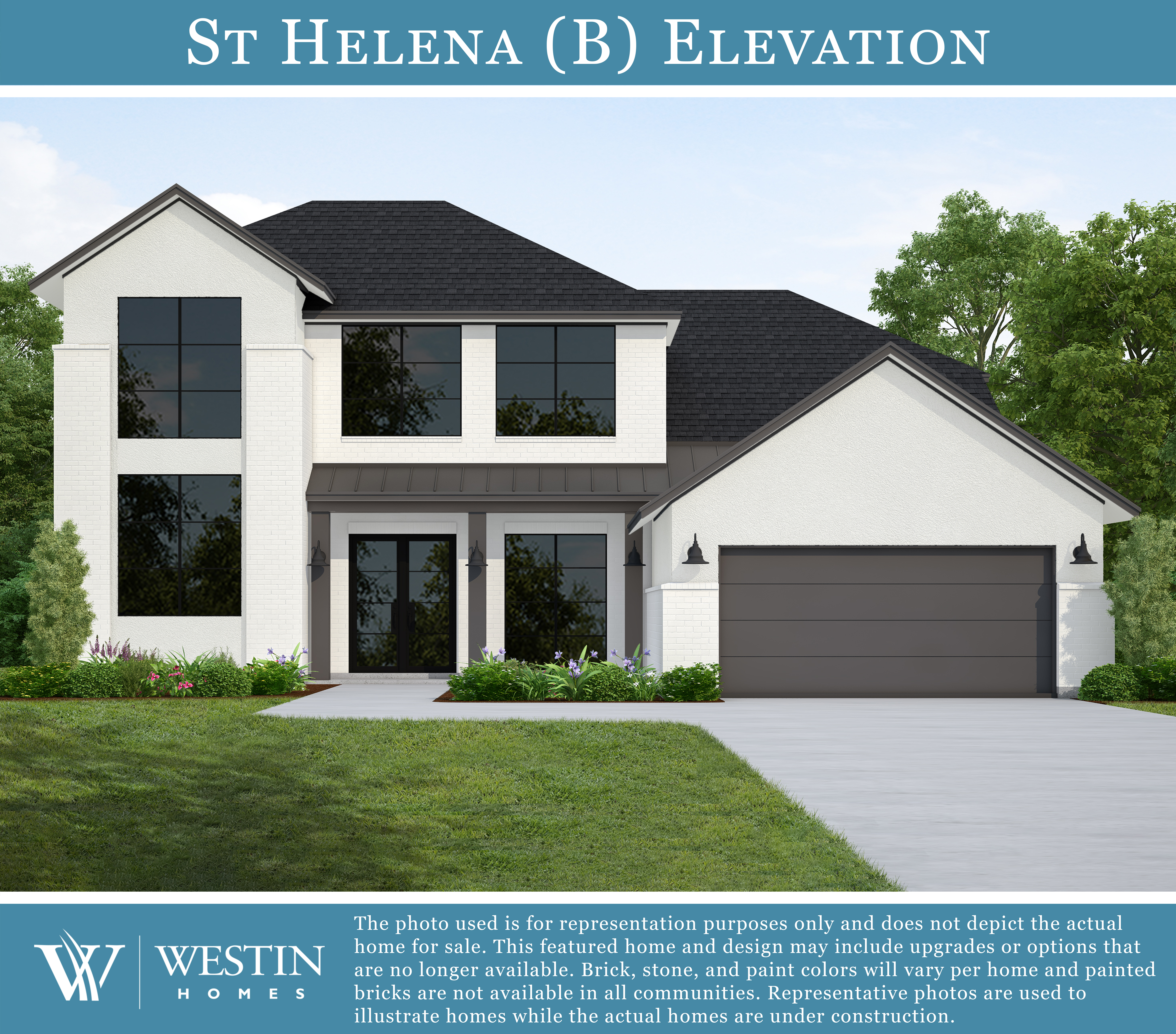 The St. Helena Elevation B by Westin Homes