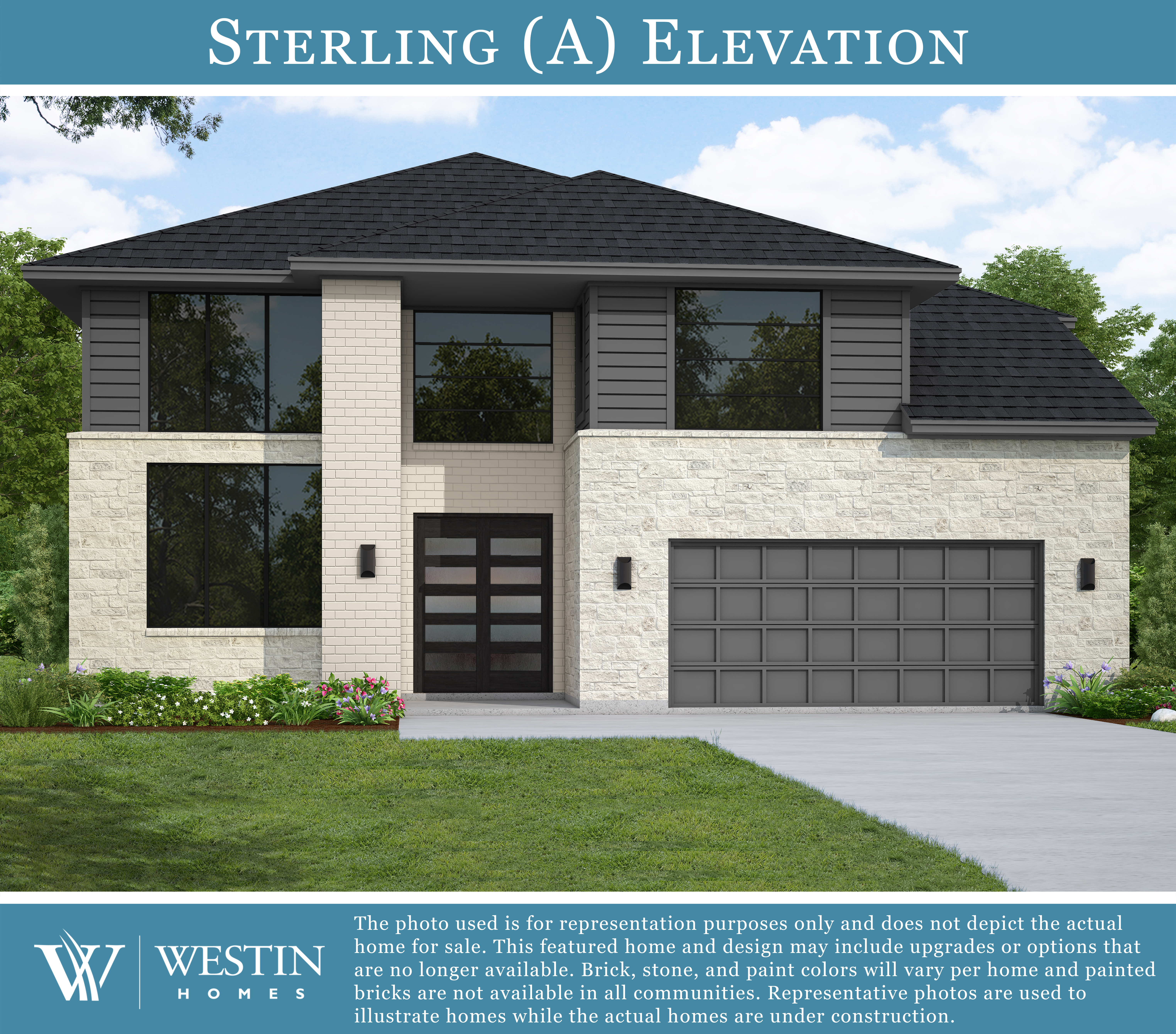 The Sterling Elevation A by Westin Homes
