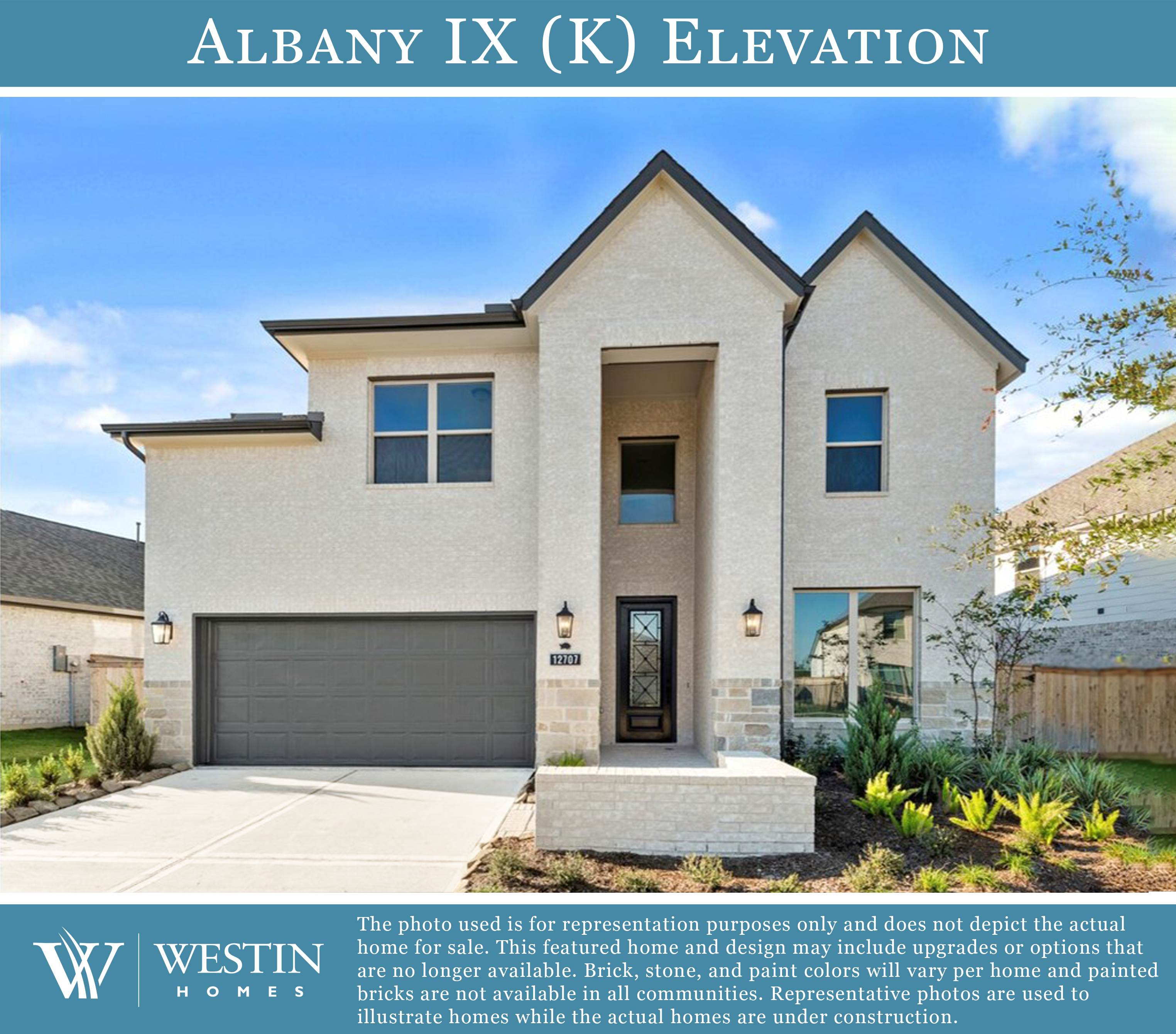 The Albany IX Elevation K by Westin Homes