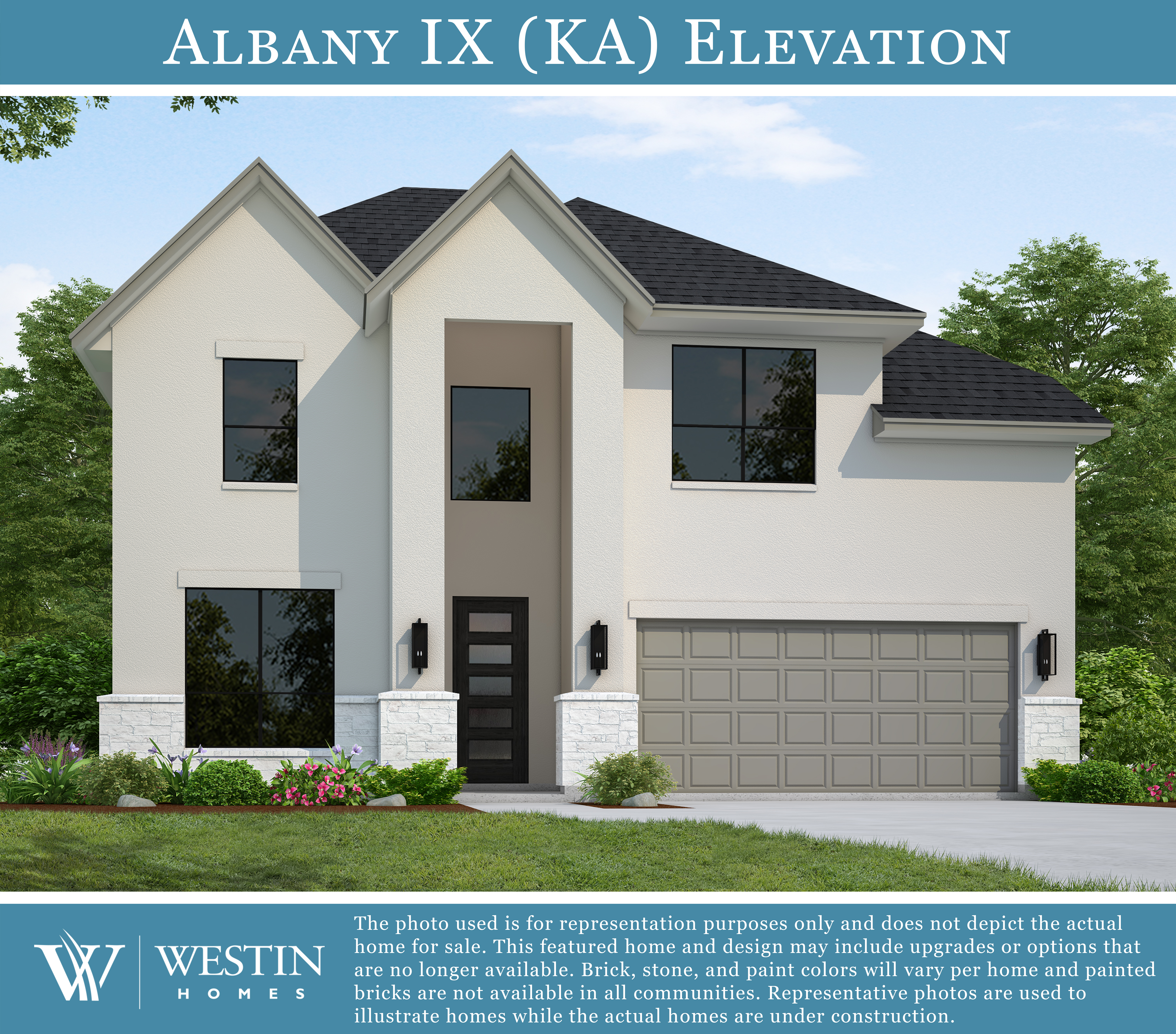 The Albany IX Elevation KA by Westin Homes