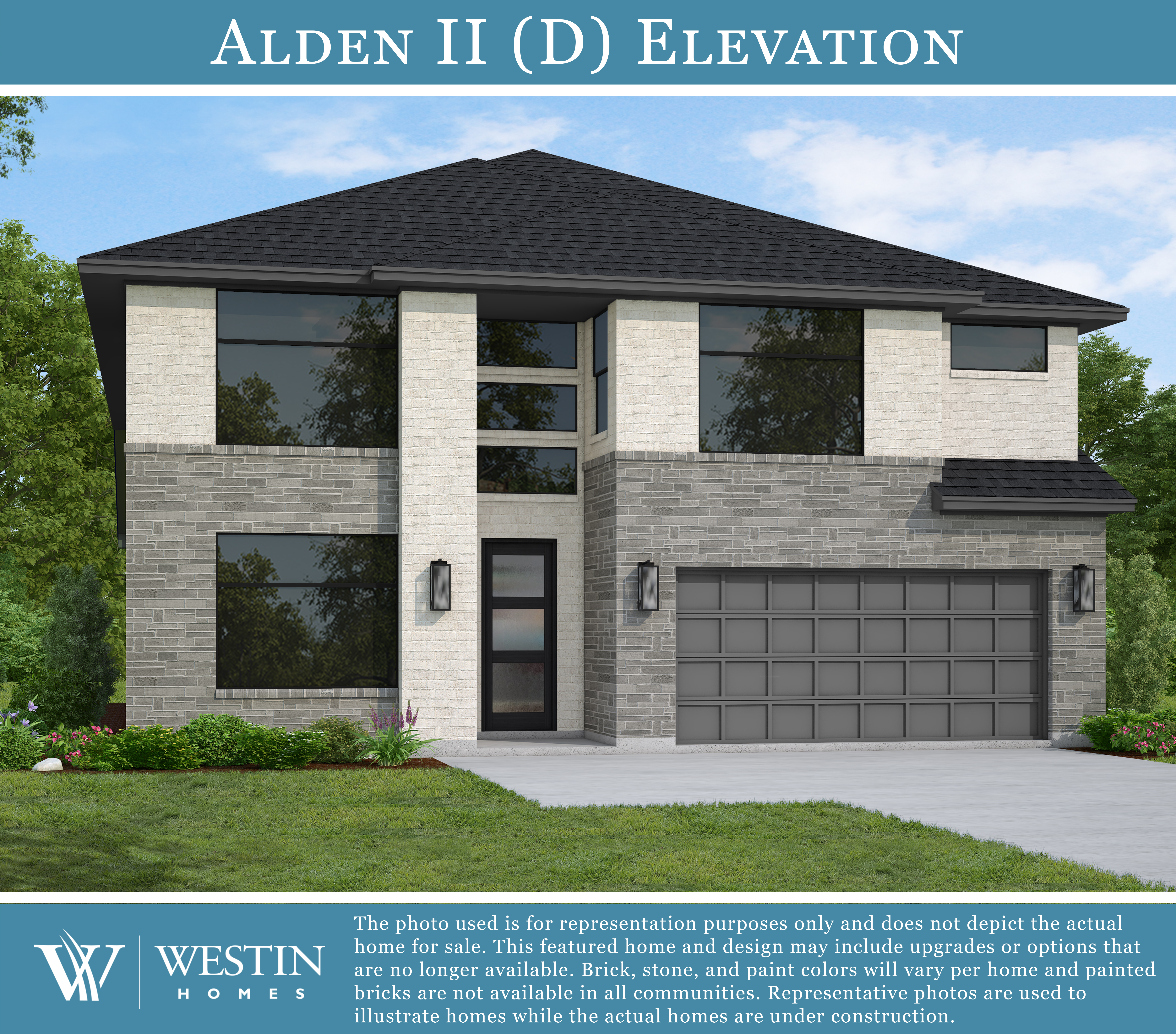 The Alden II Elevation D by Westin Homes