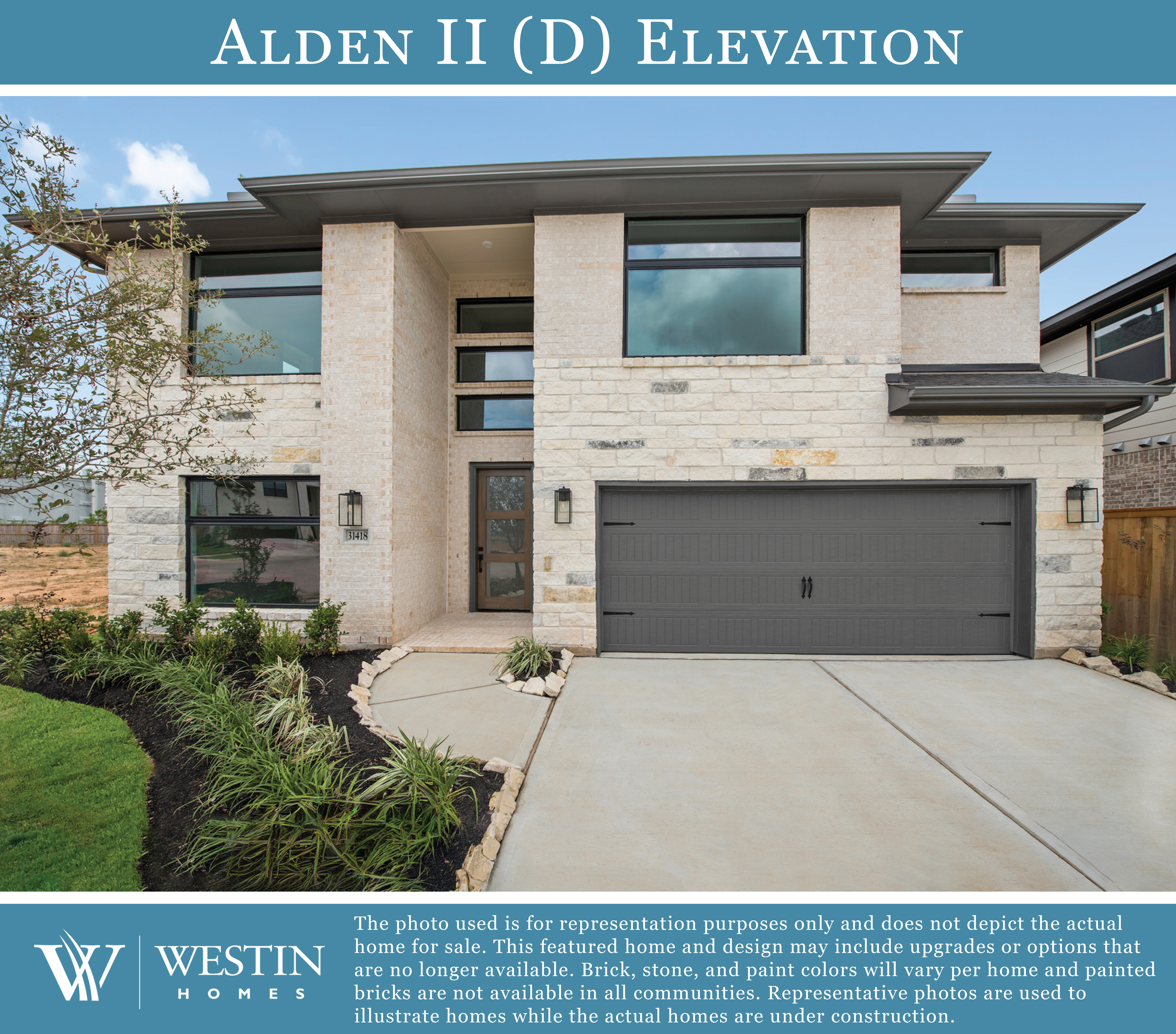 The Alden II Elevation by Westin Homes
