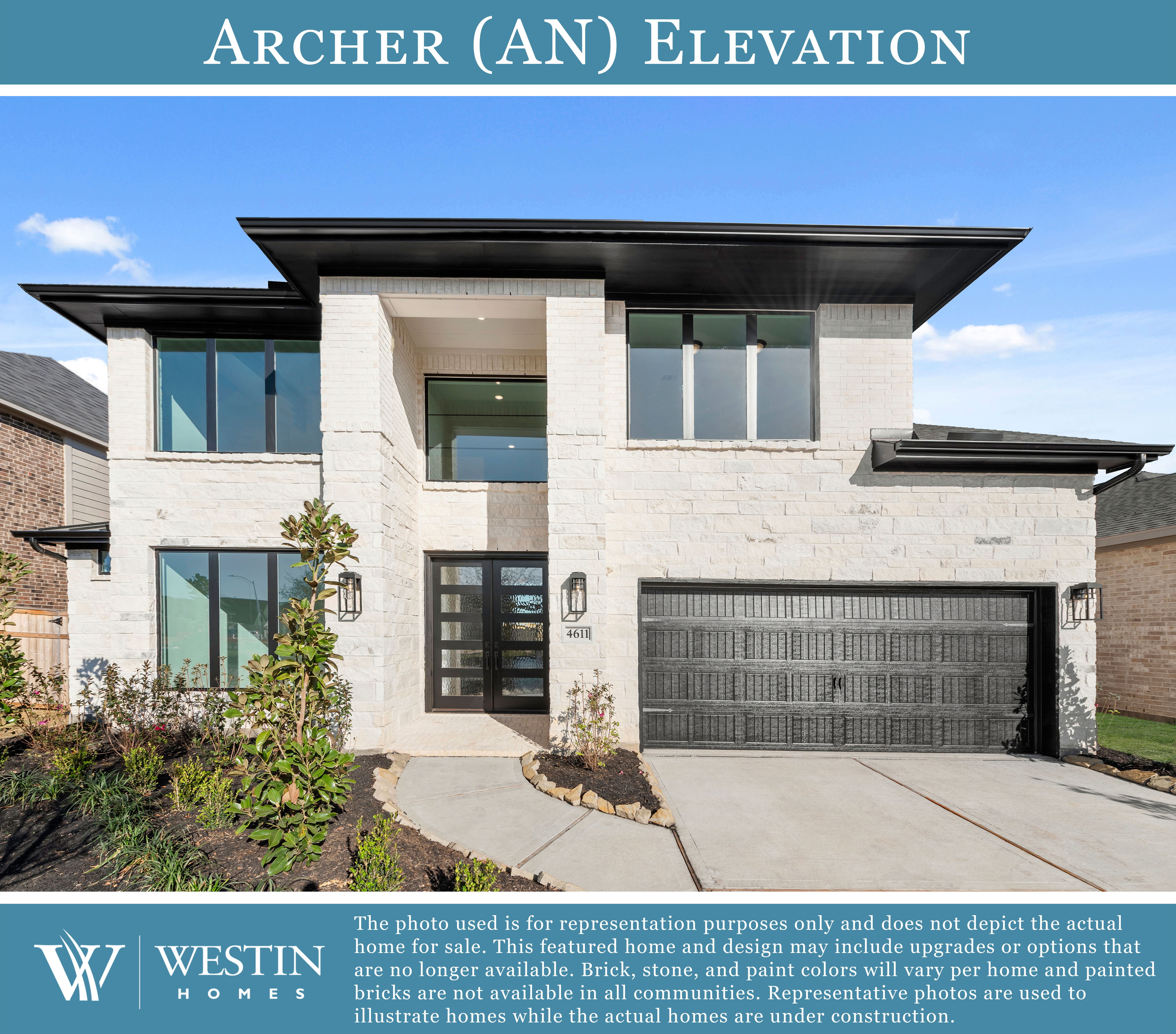 The Archer Elevation AN by Westin Homes
