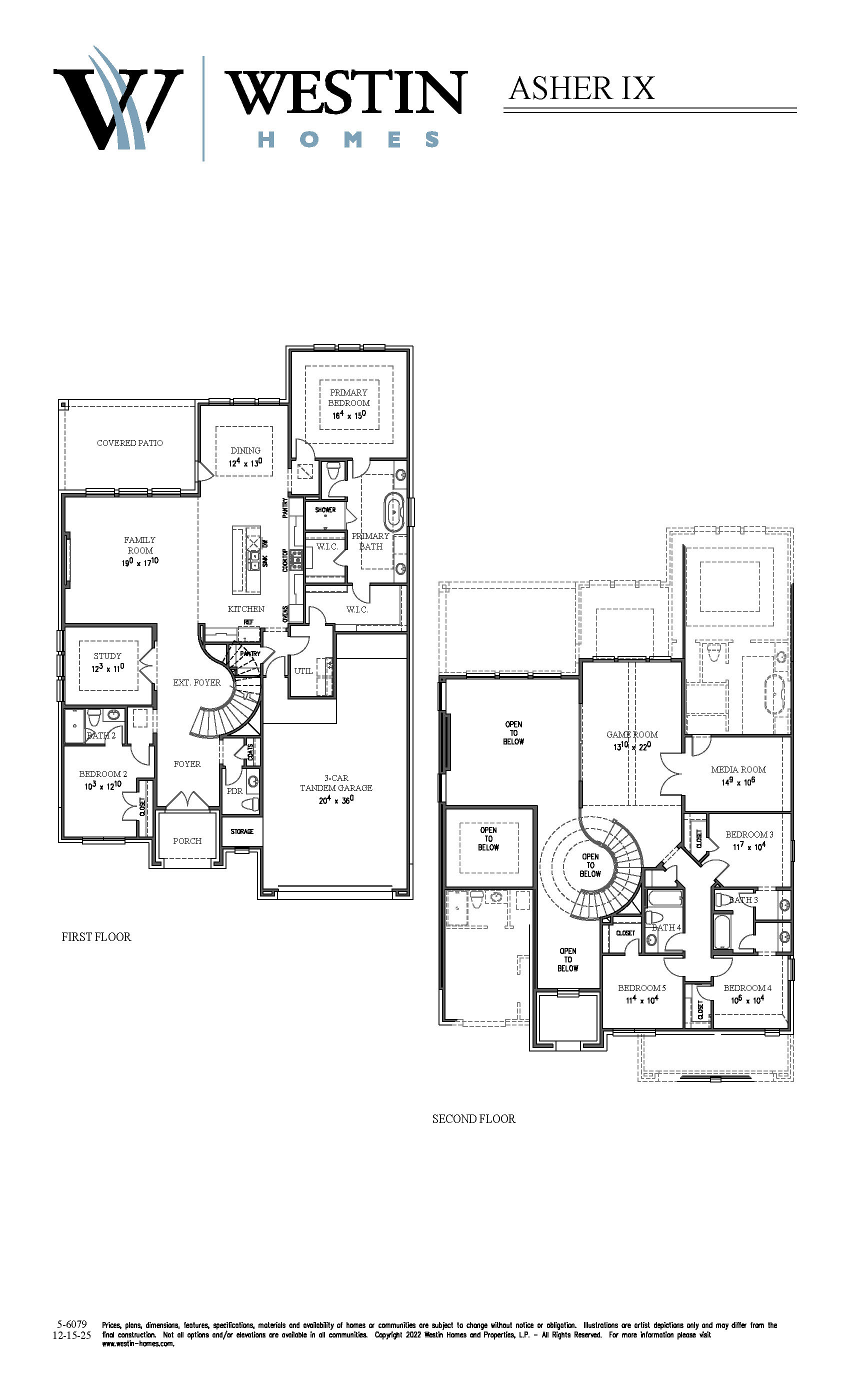The Asher IX Floor Plan by Westin Homes