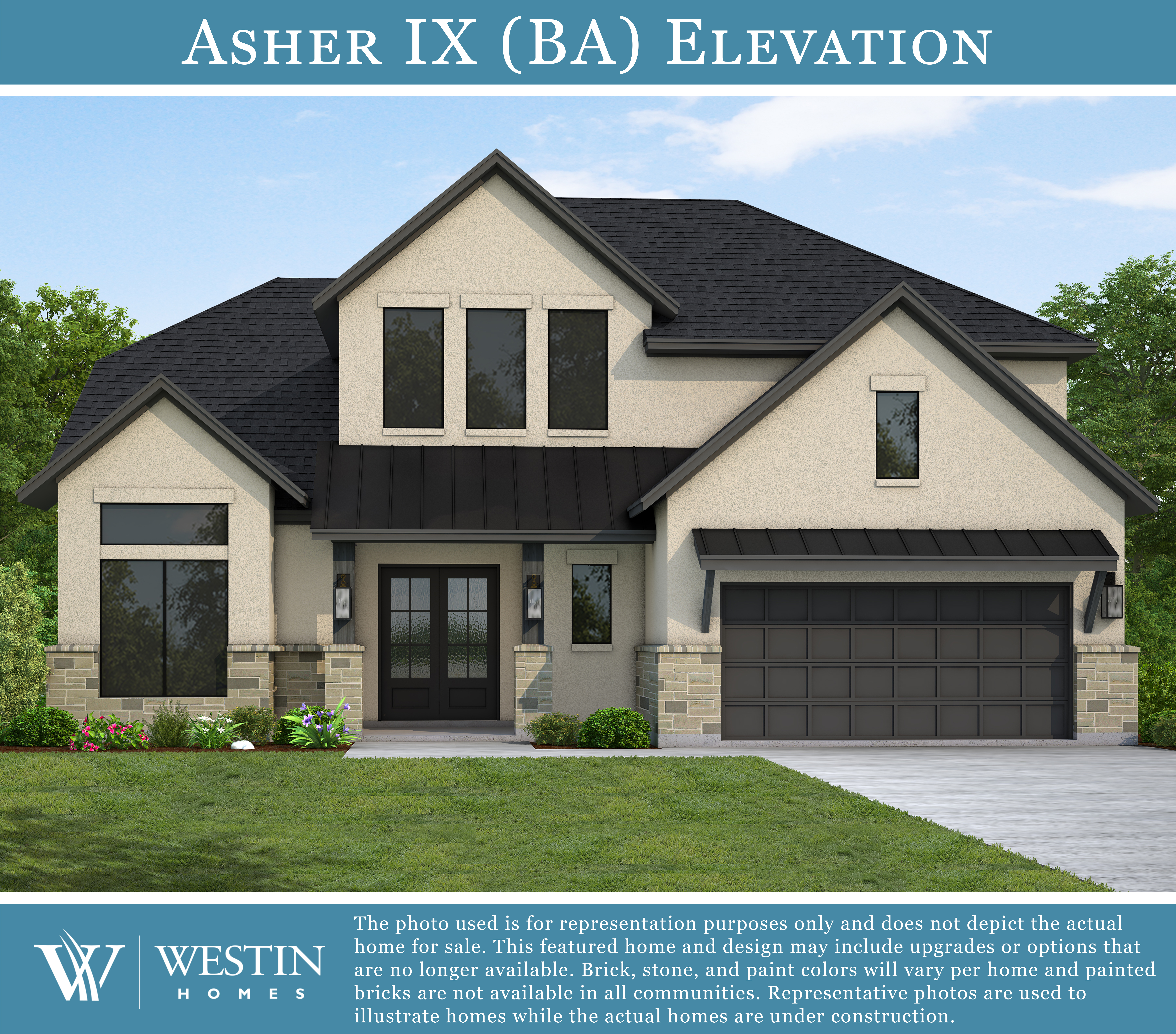 The Asher IX Elevation BA by Westin Homes