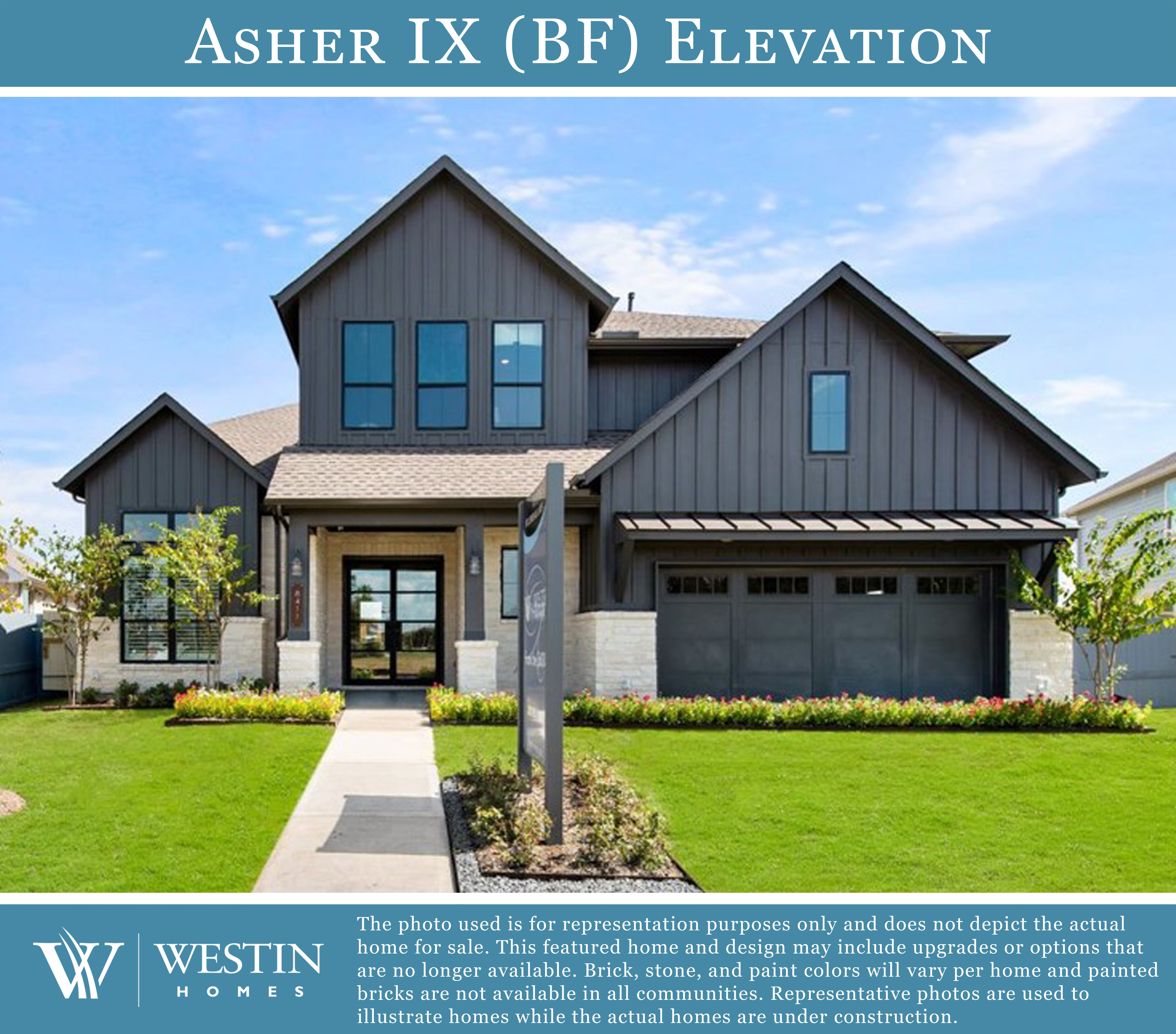 The Asher IX Elevation BF by Westin Homes
