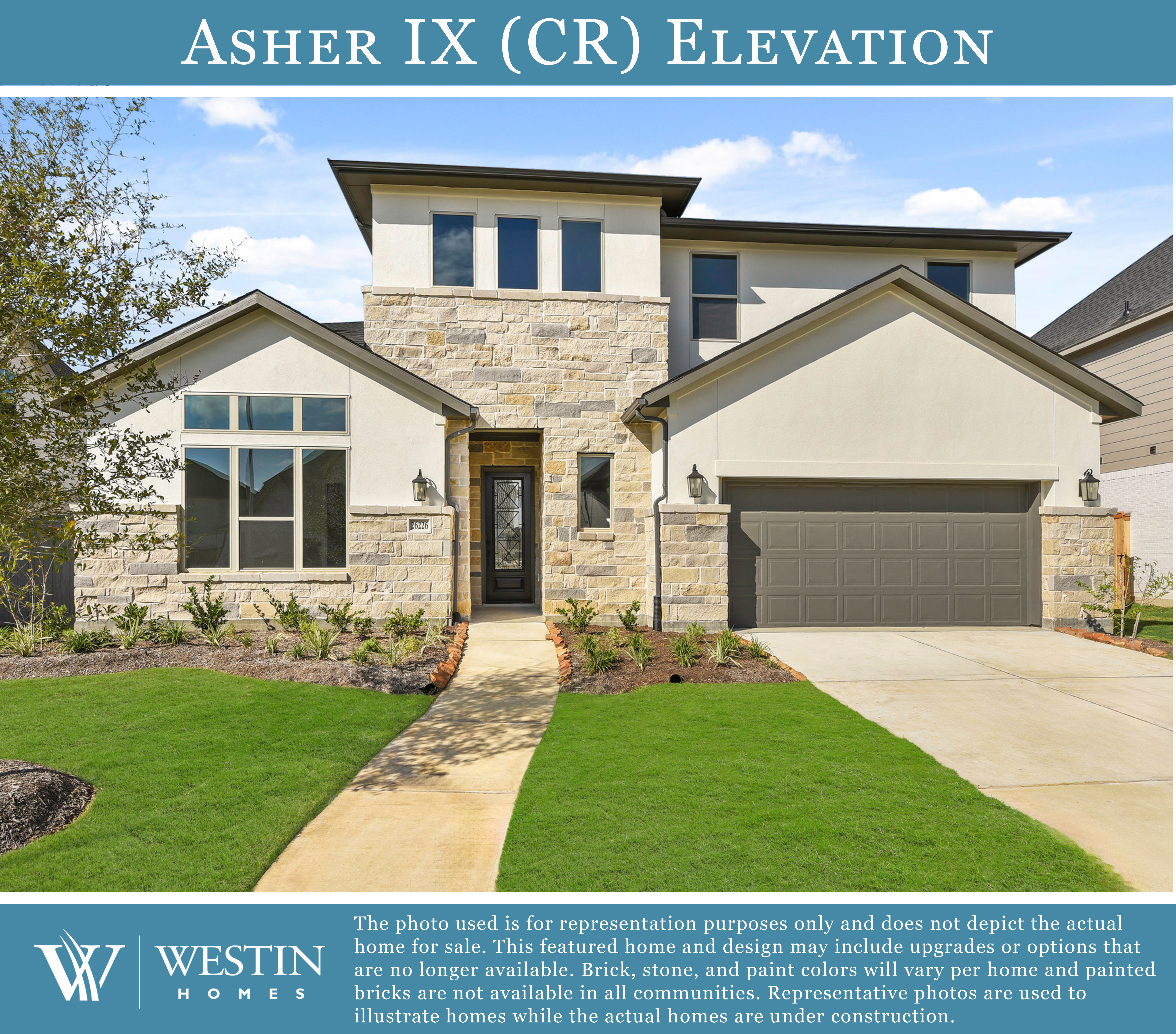 The Asher IX Elevation CR by Westin Homes