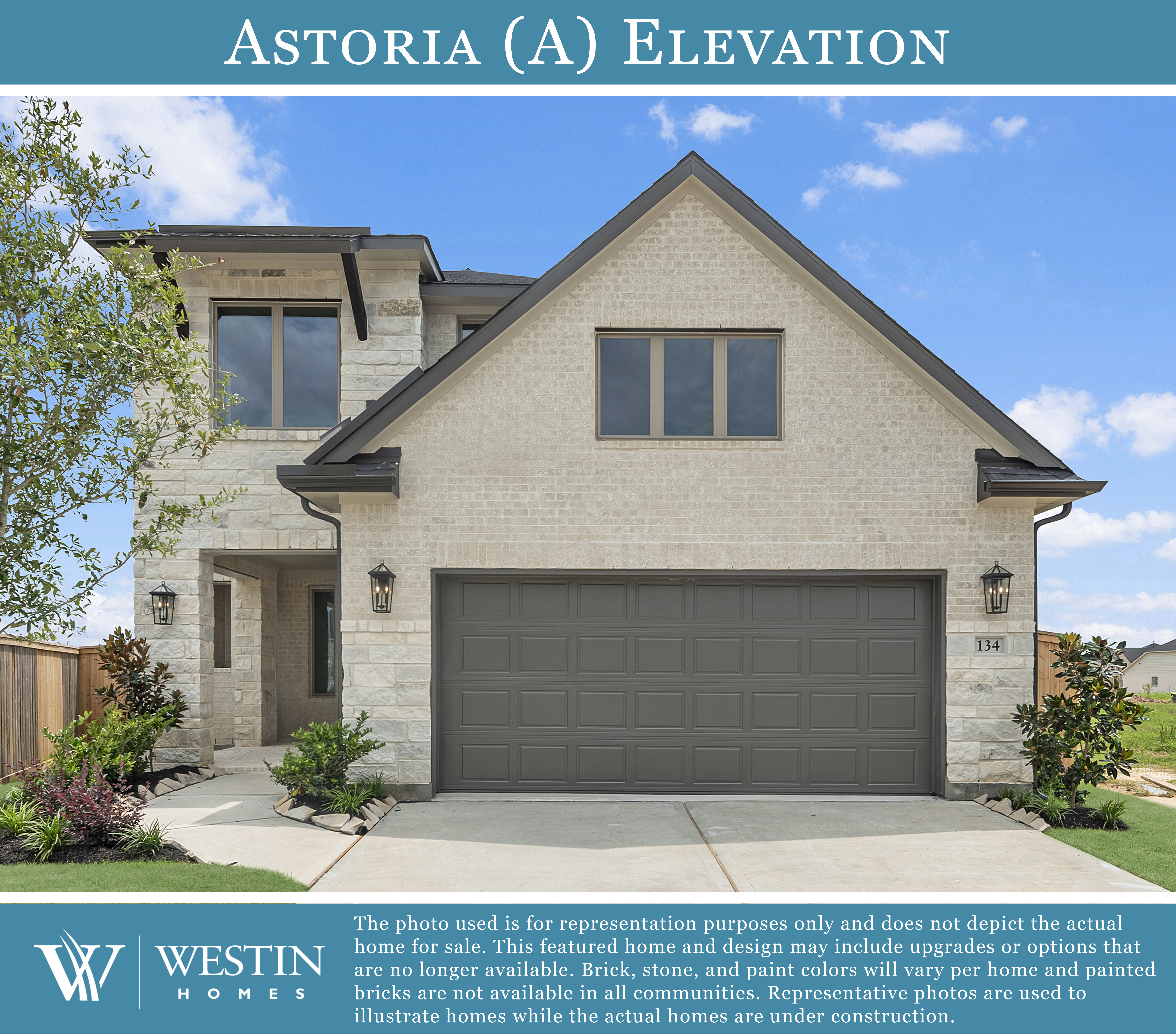 The Astoria Elevation A by Westin Homes
