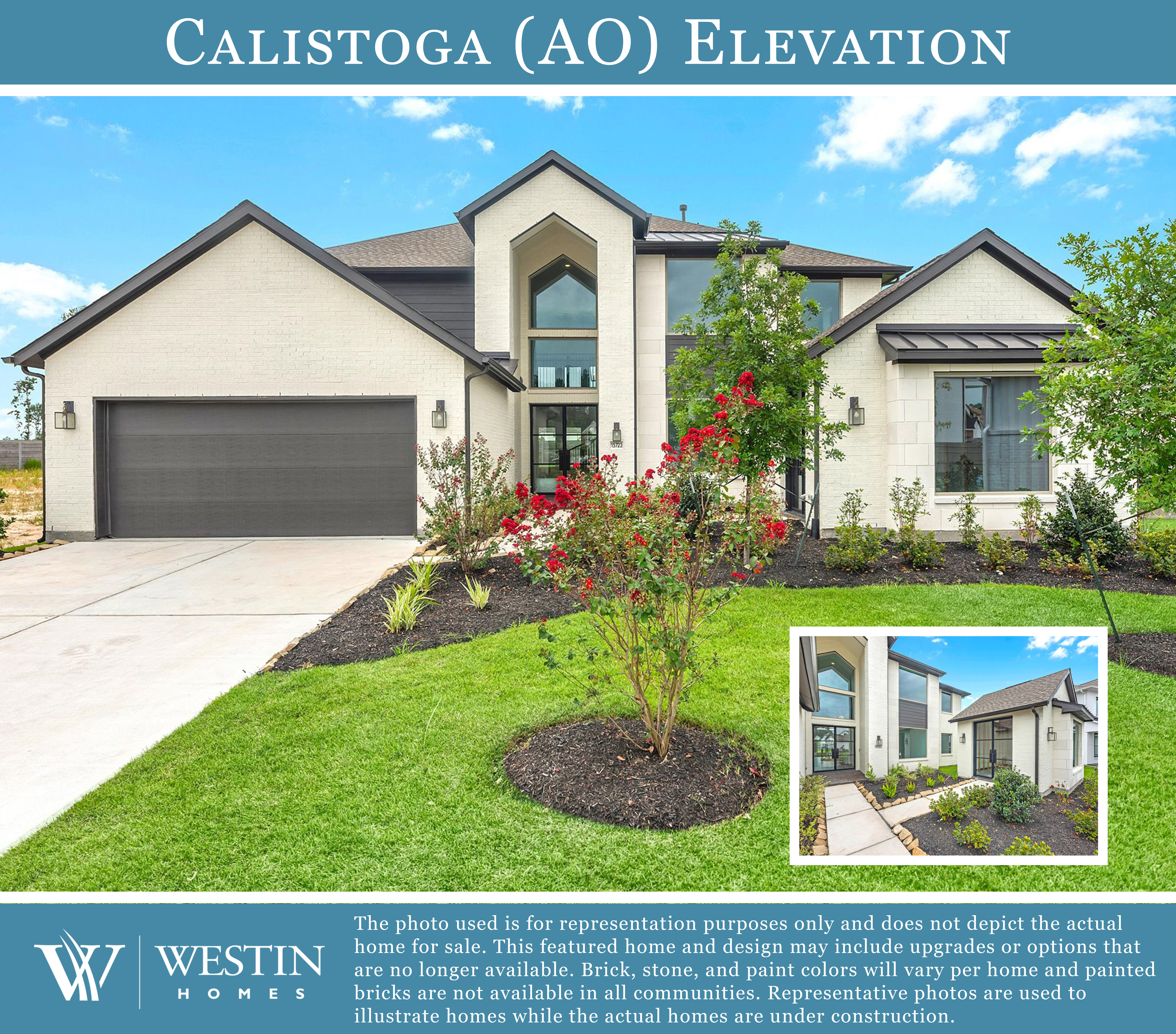 The Calistoga Elevation AO by Westin Homes