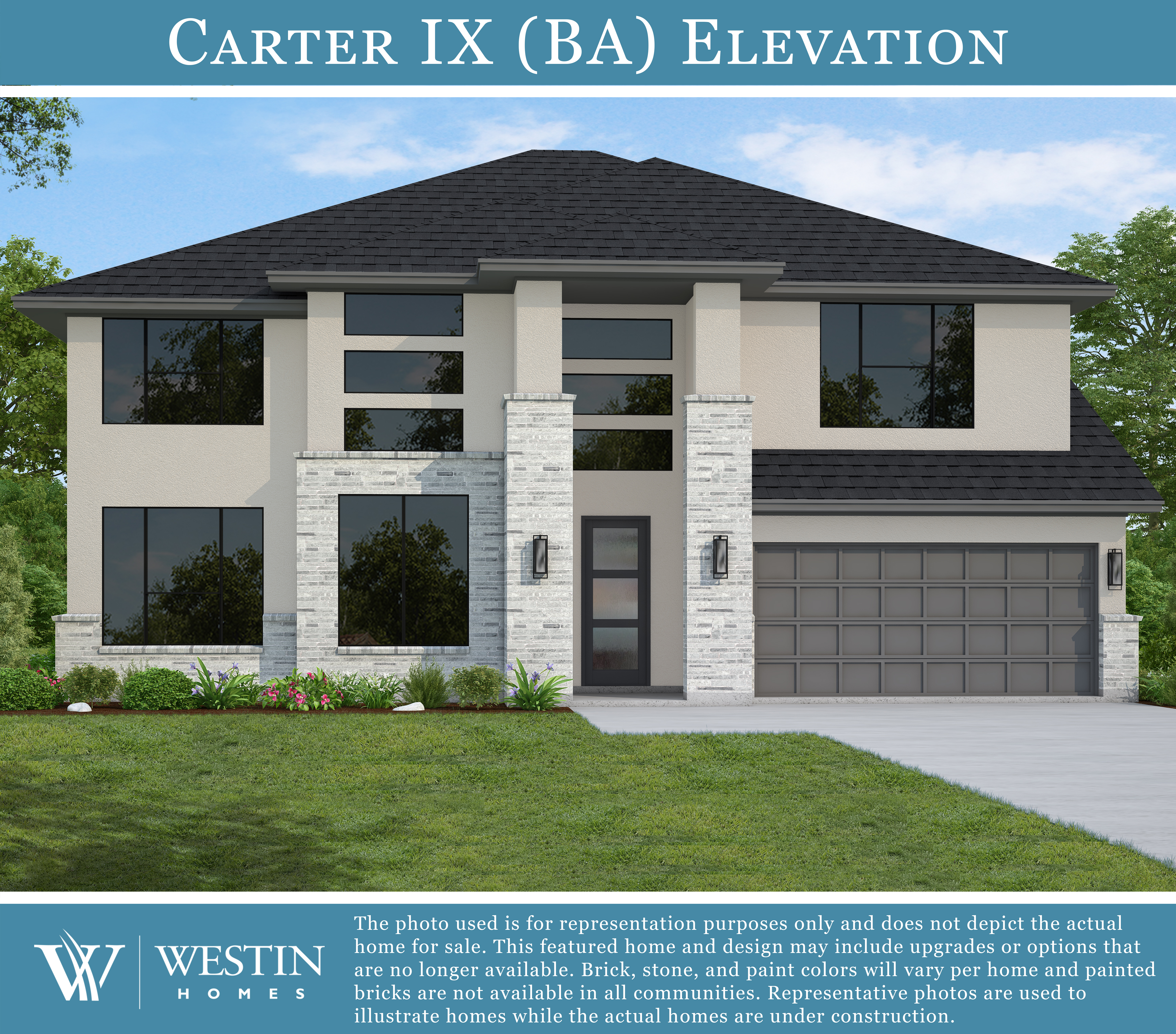 The Carter IX Elevation BA by Westin Homes