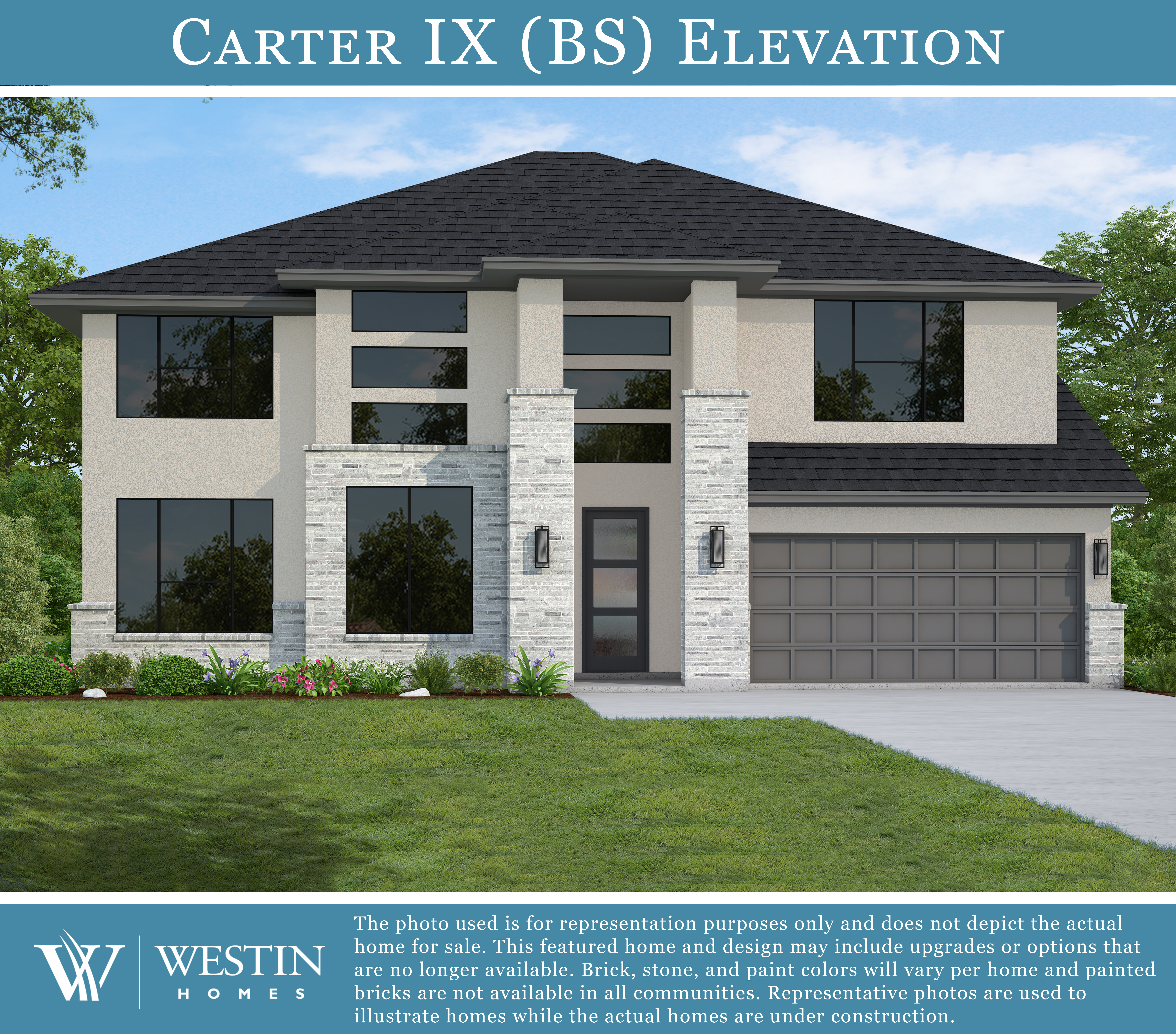 The Carter IX Elevation BS by Westin Homes