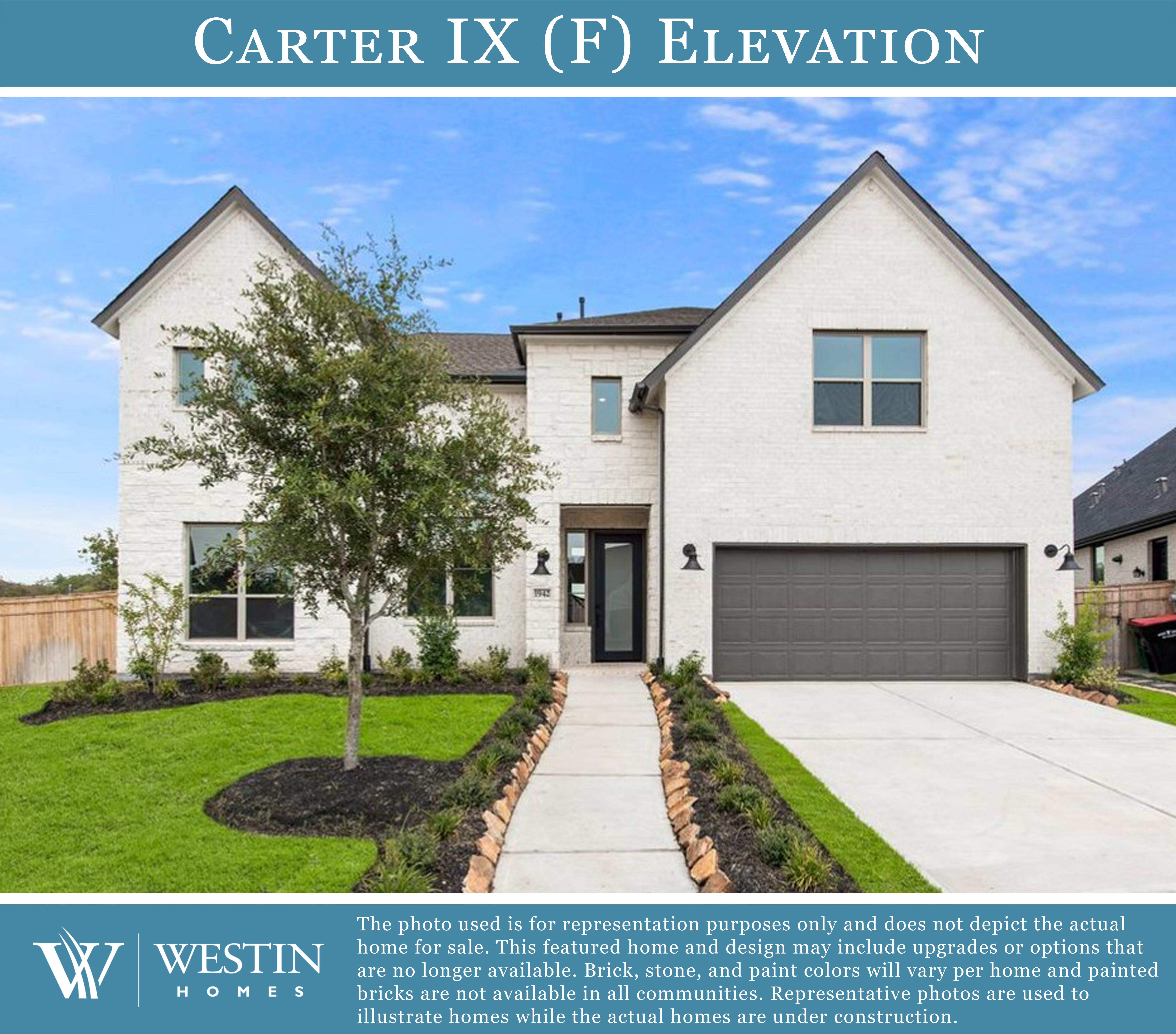 The Carter IX Elevation F by Westin Homes
