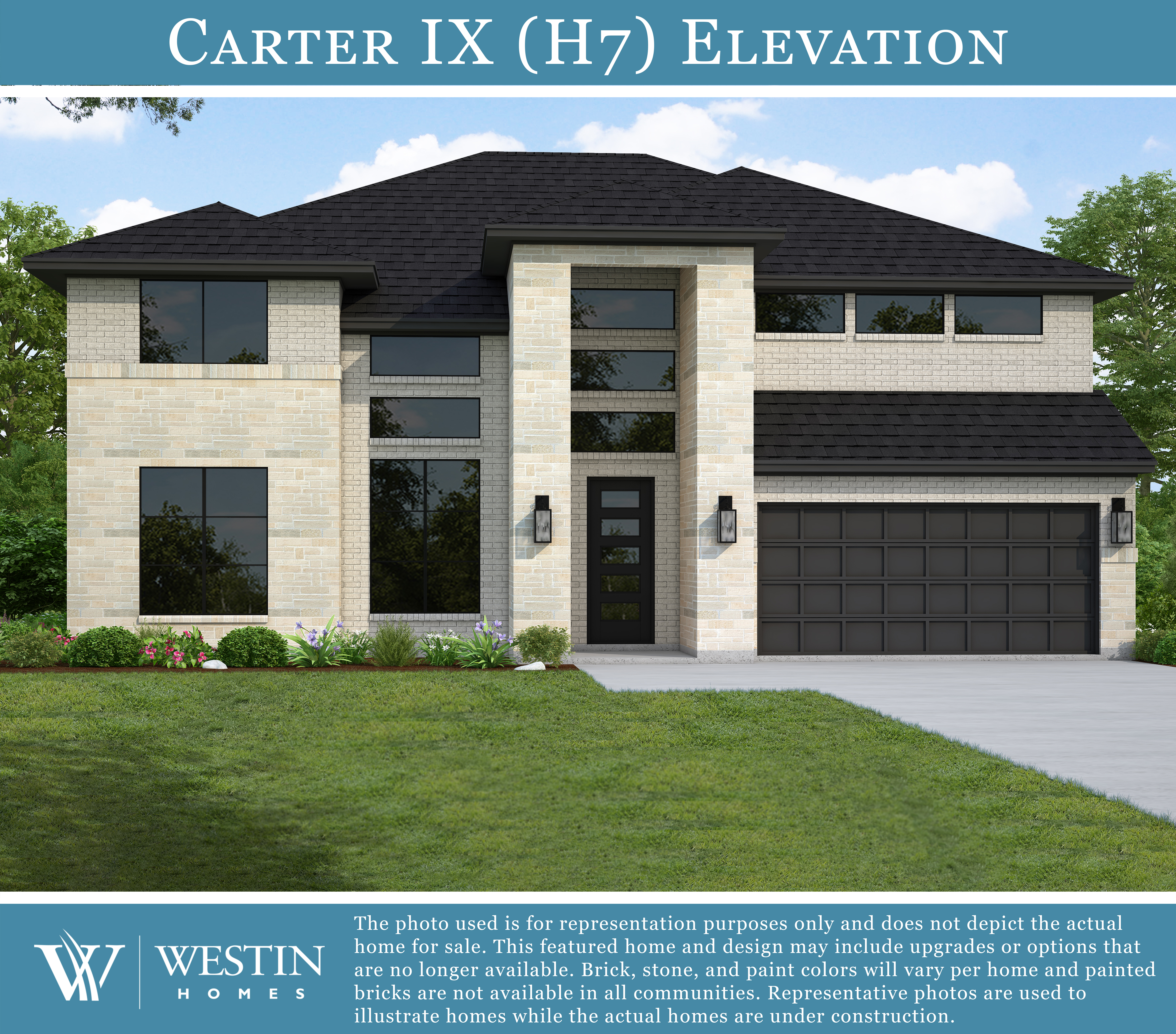 The Carter IX Elevation H7 by Westin Homes