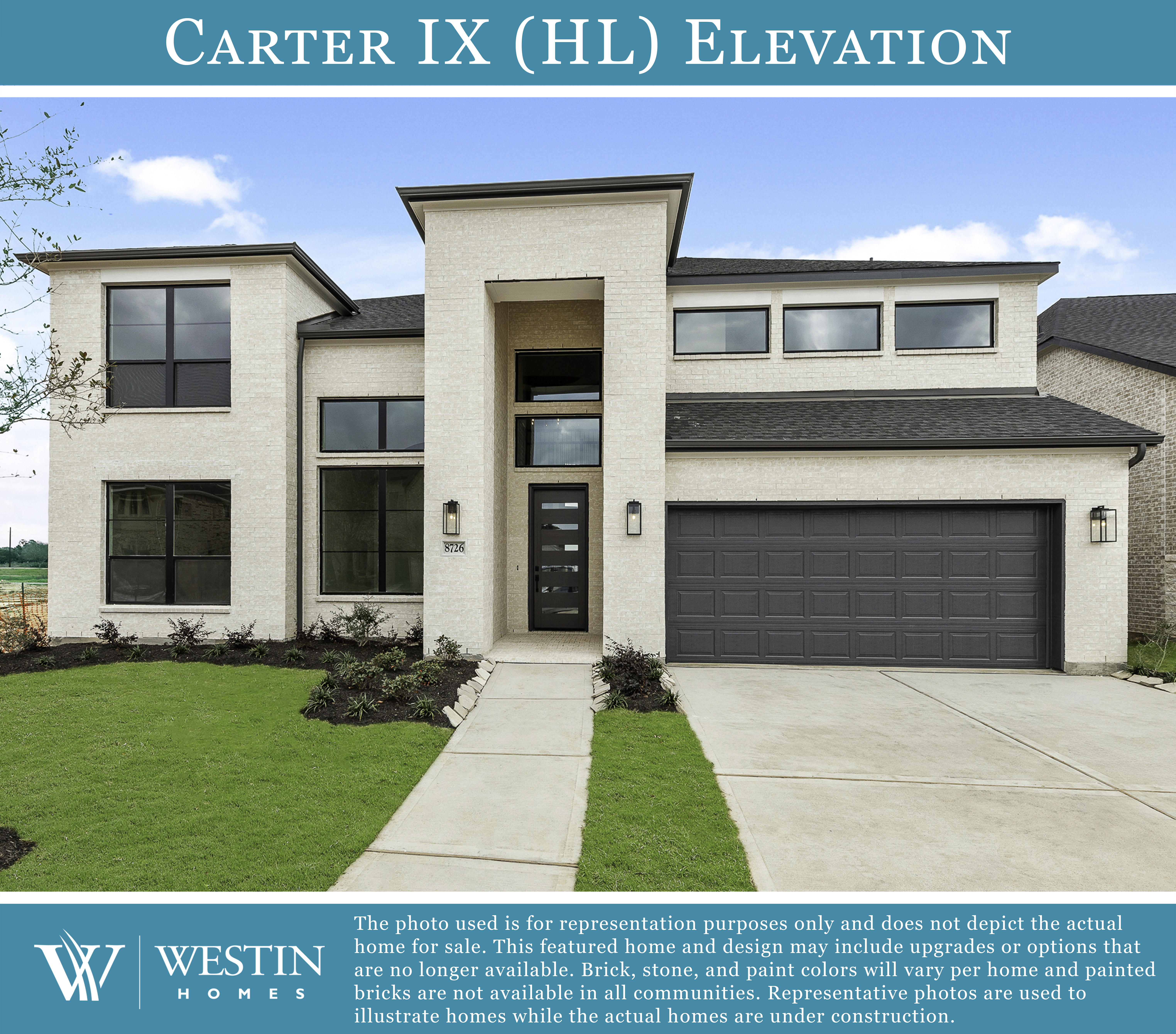 The Carter IX Elevation HL by Westin Homes
