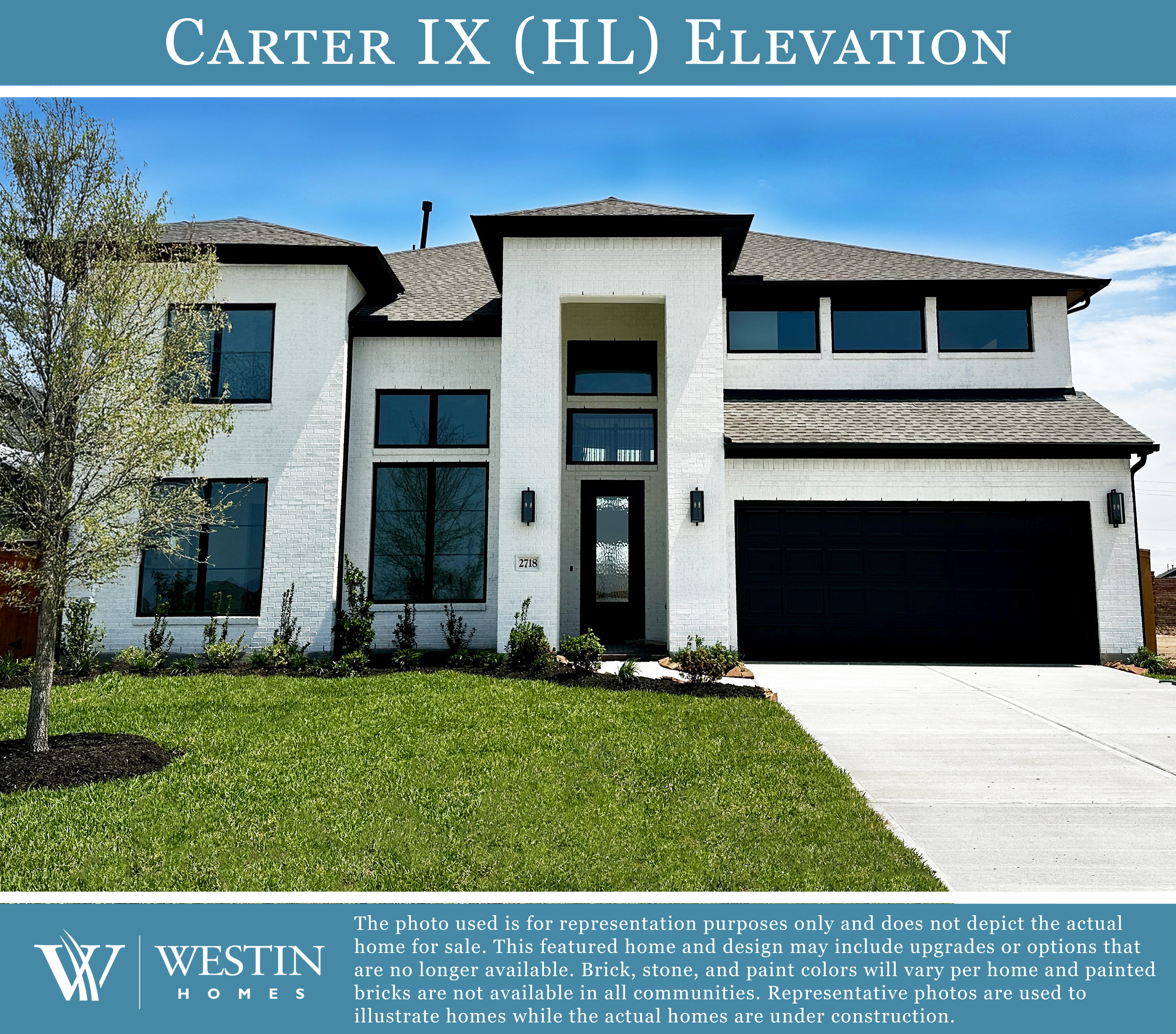 The Carter IX Elevation HL by Westin Homes