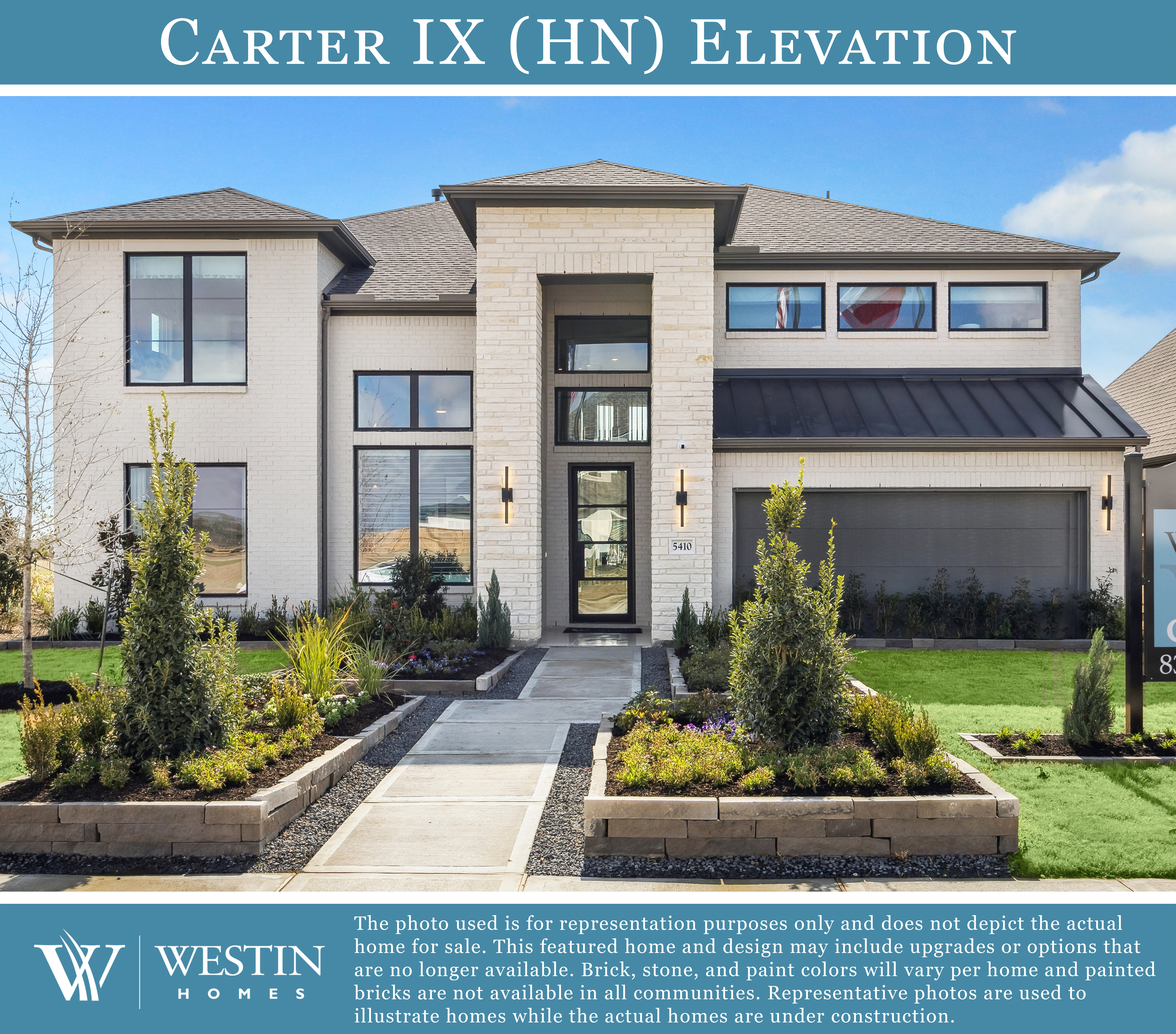 The Carter IX Elevation HN by Westin Homes