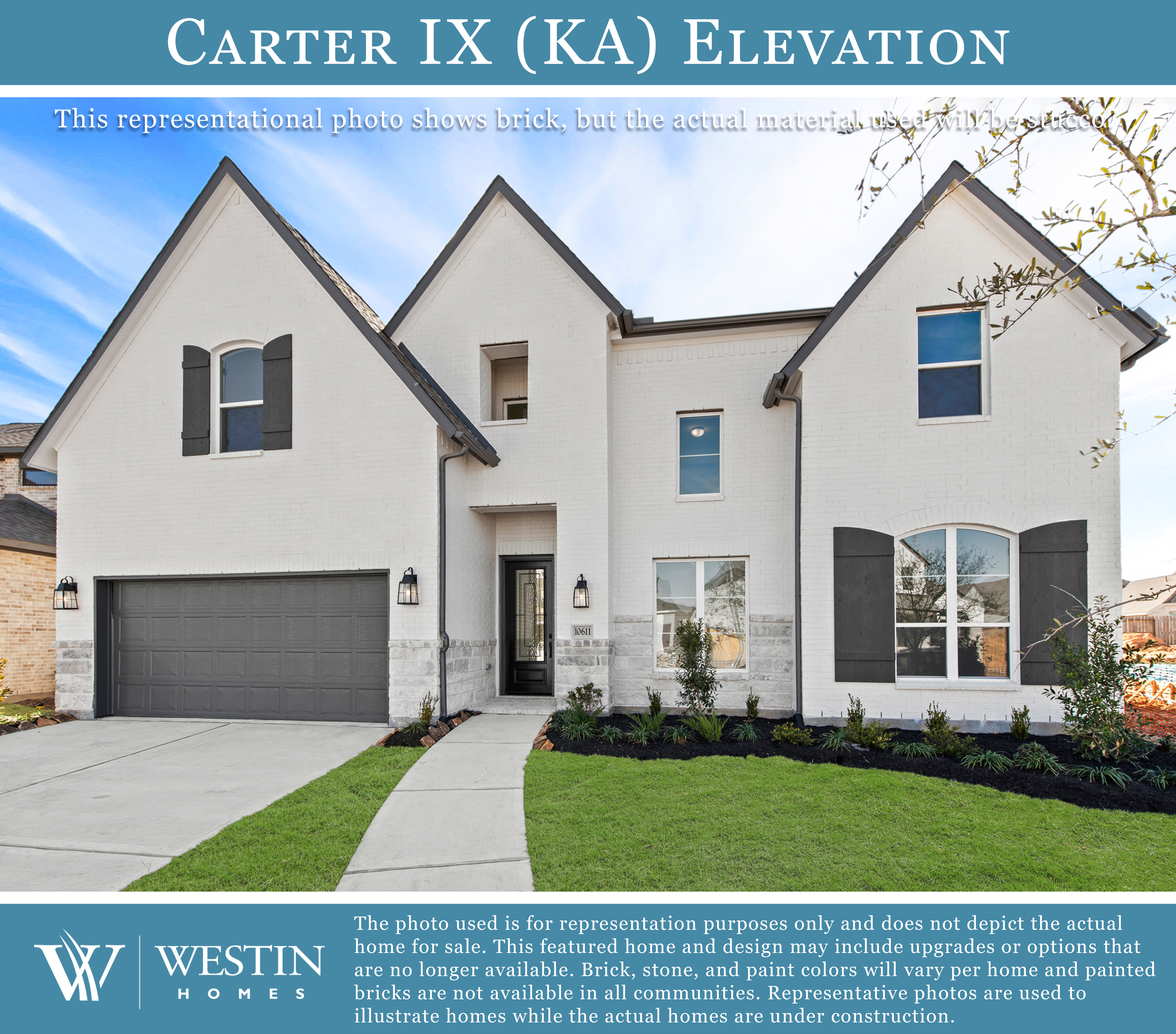 The Carter IX Elevation KA by Westin Homes