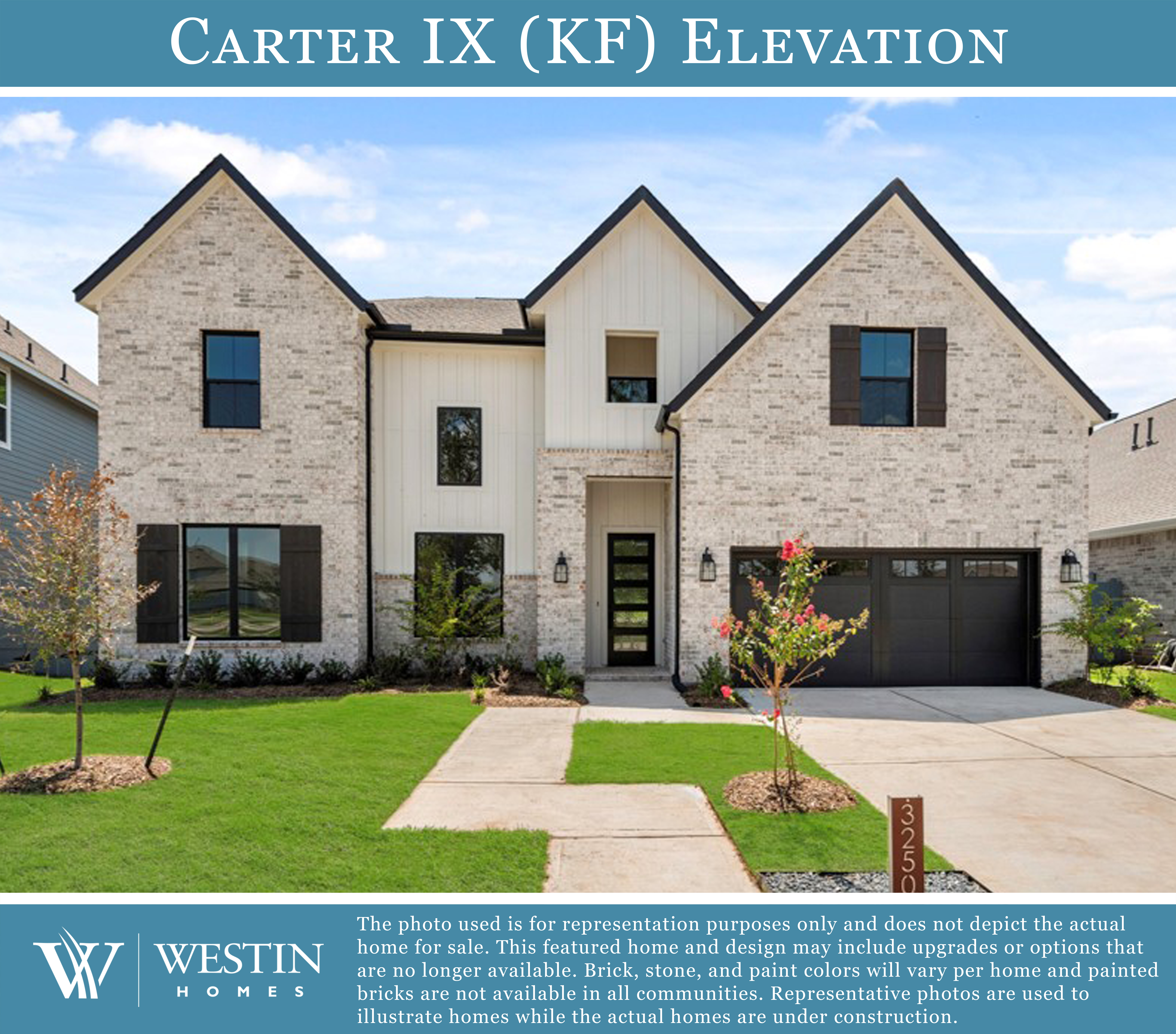The Carter IX Elevation KF by Westin Homes