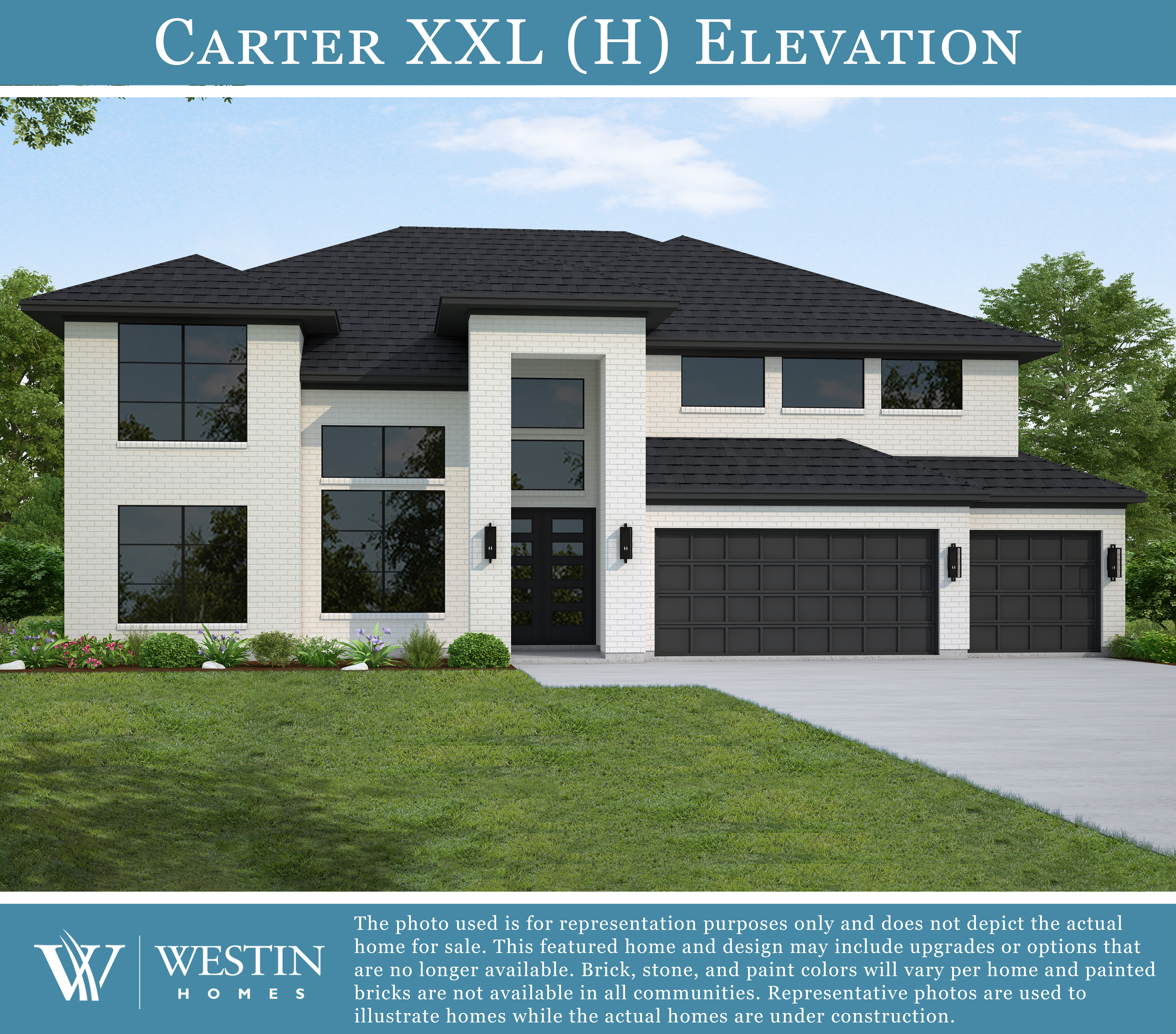 The Carter XXL Elevation H by Westin Homes