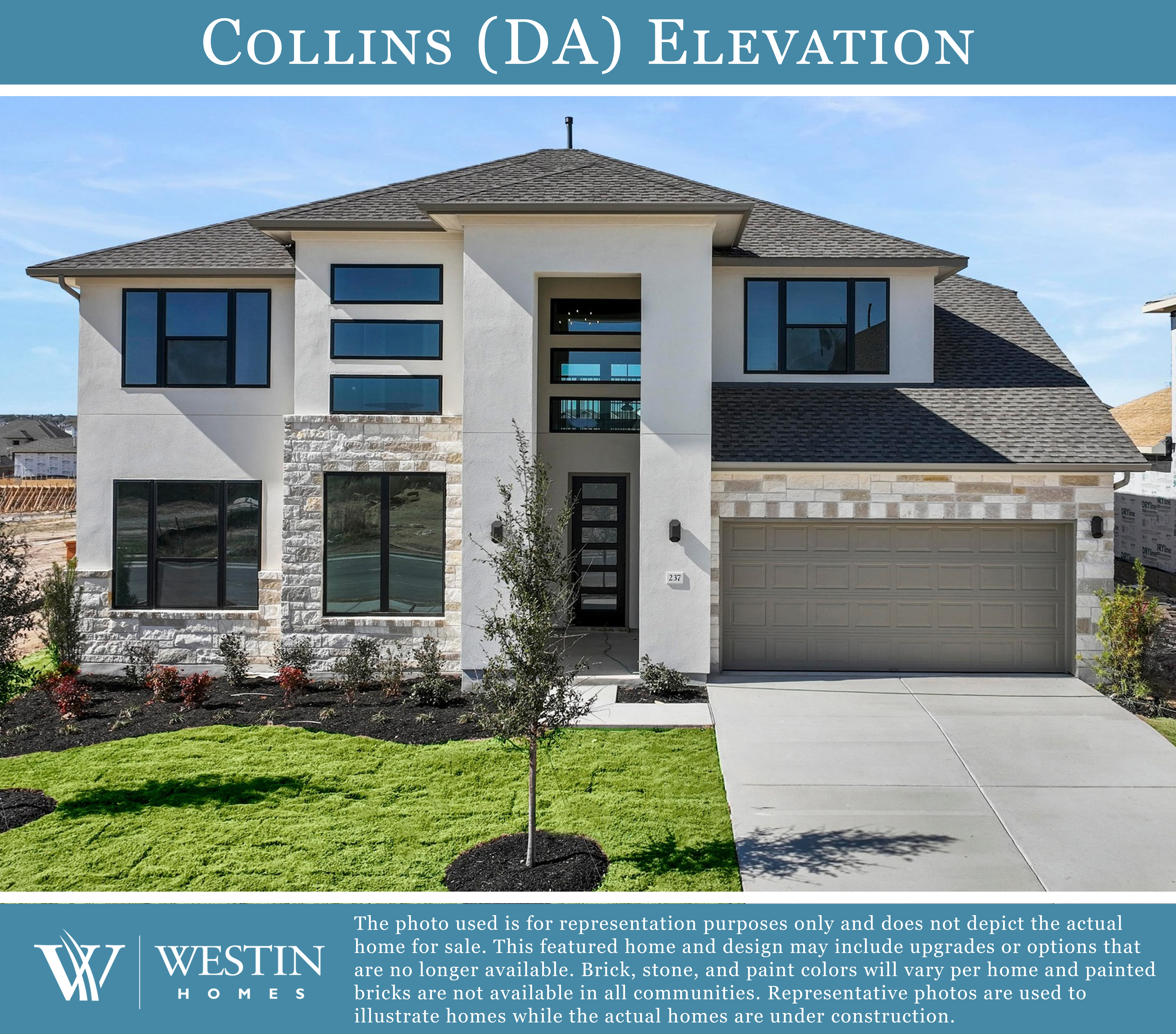 The Collins Elevation DA by Westin Homes