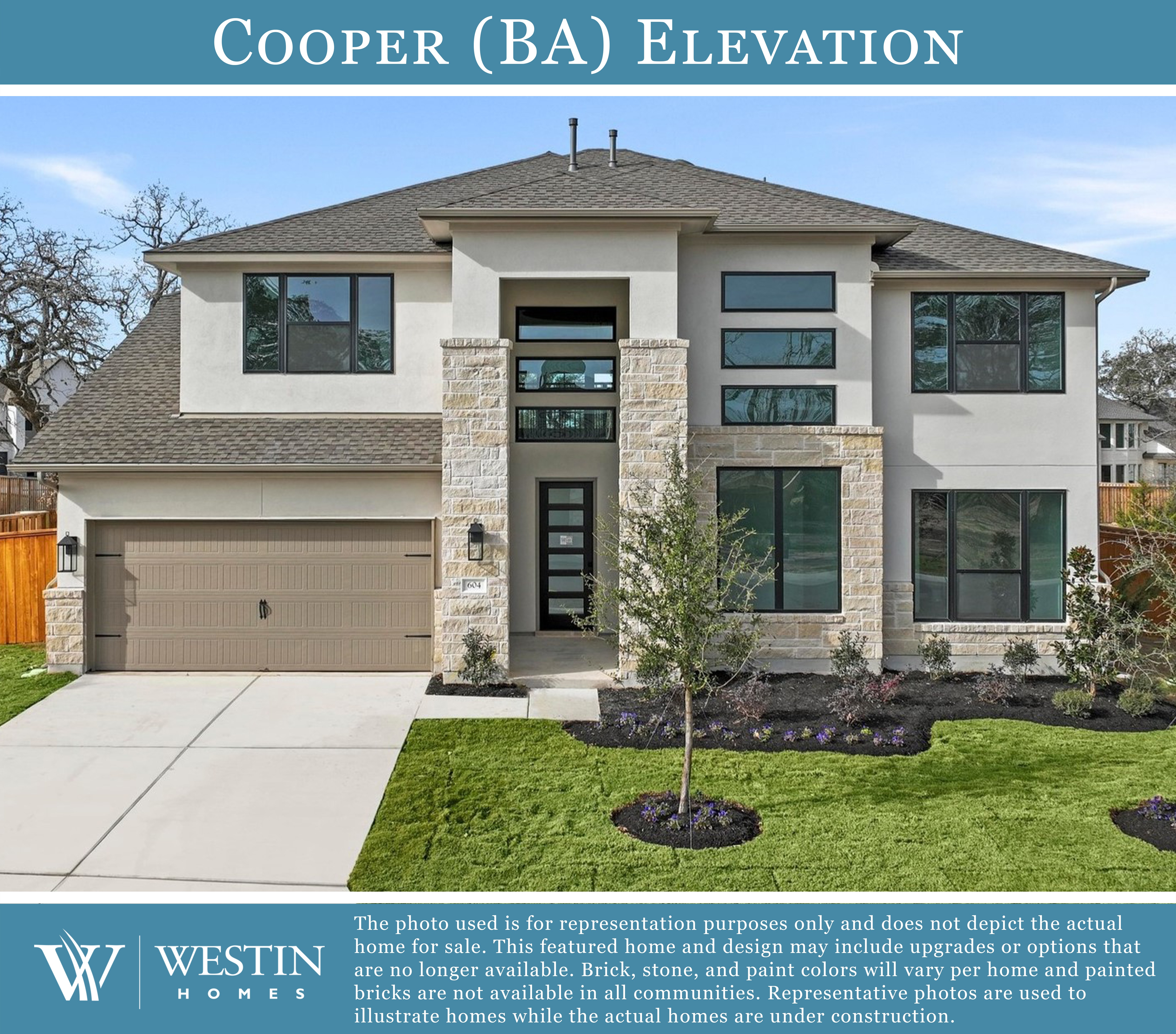The Cooper Elevation by Westin Homes