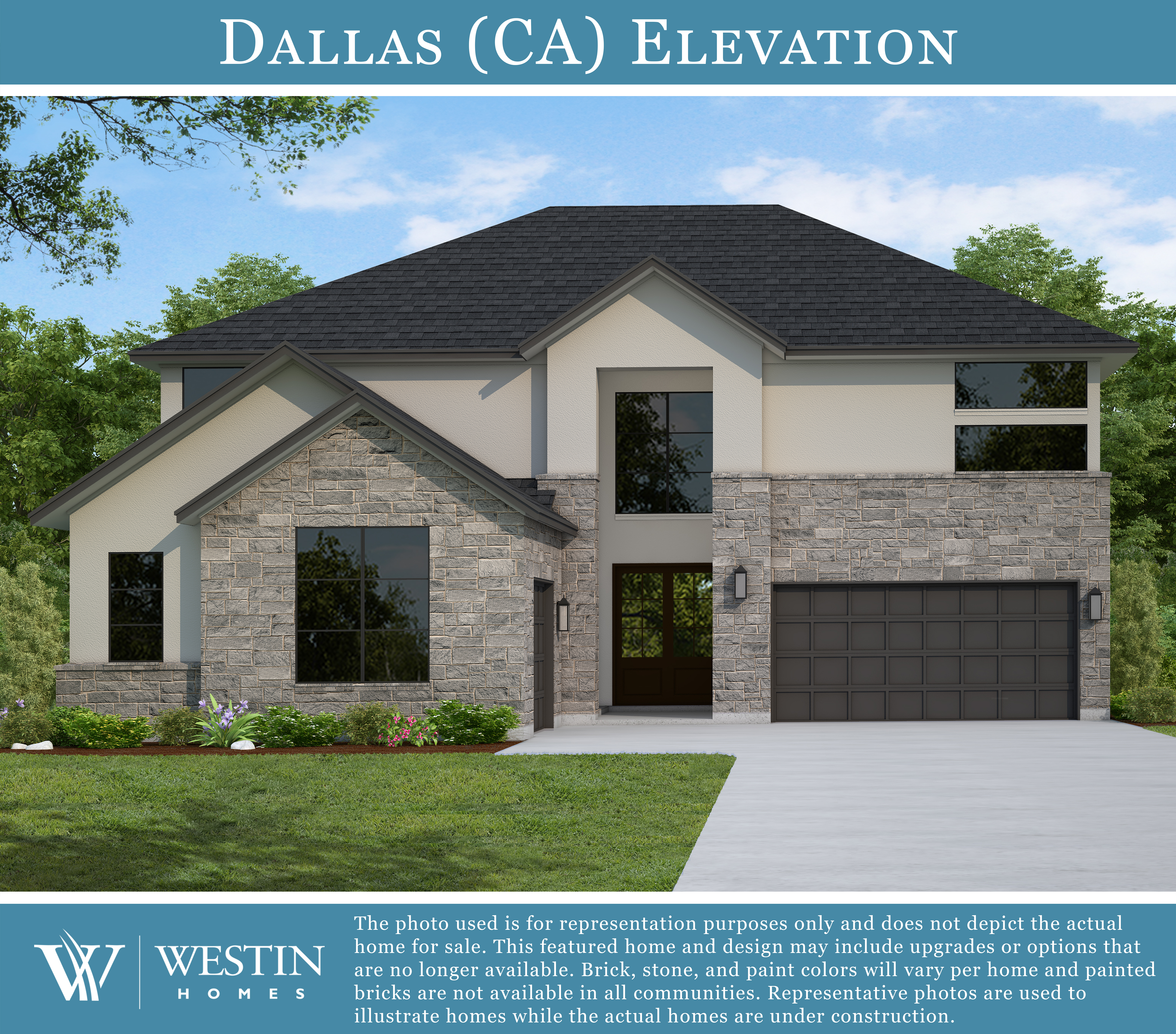 The Dallas Elevation CA by Westin Homes