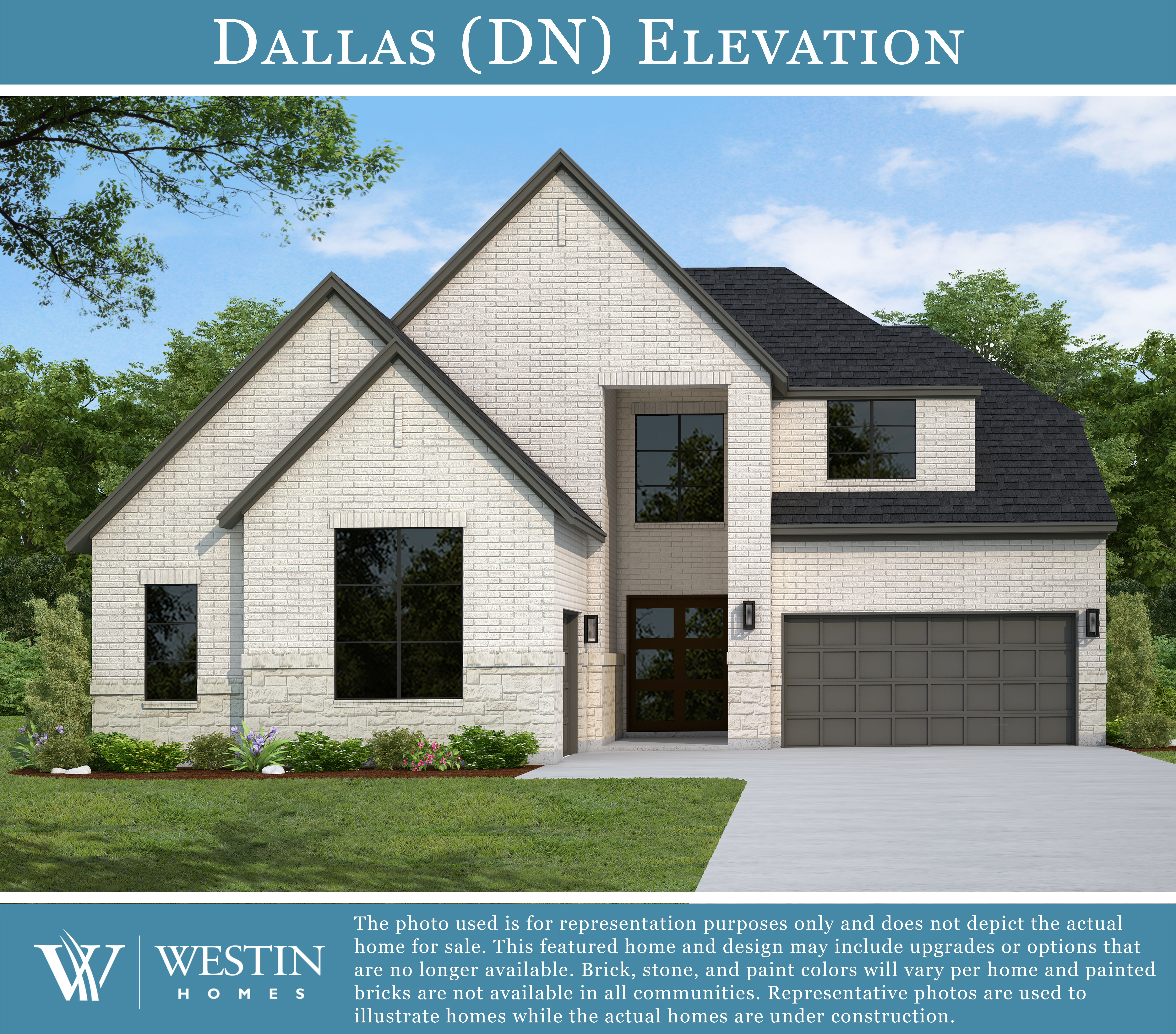 The Dallas Elevation DN by Westin Homes