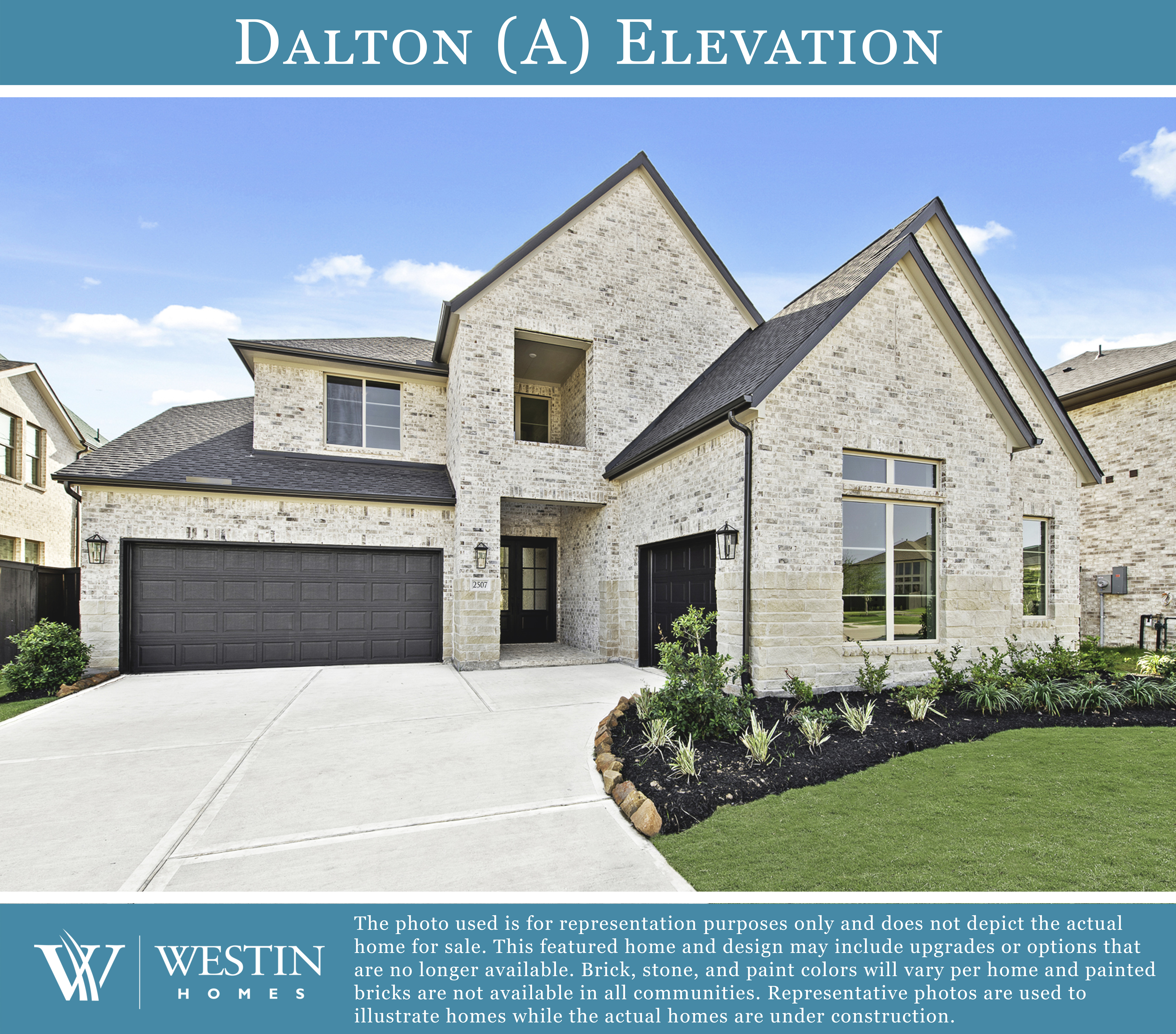 The Dalton Elevation A by Westin Homes