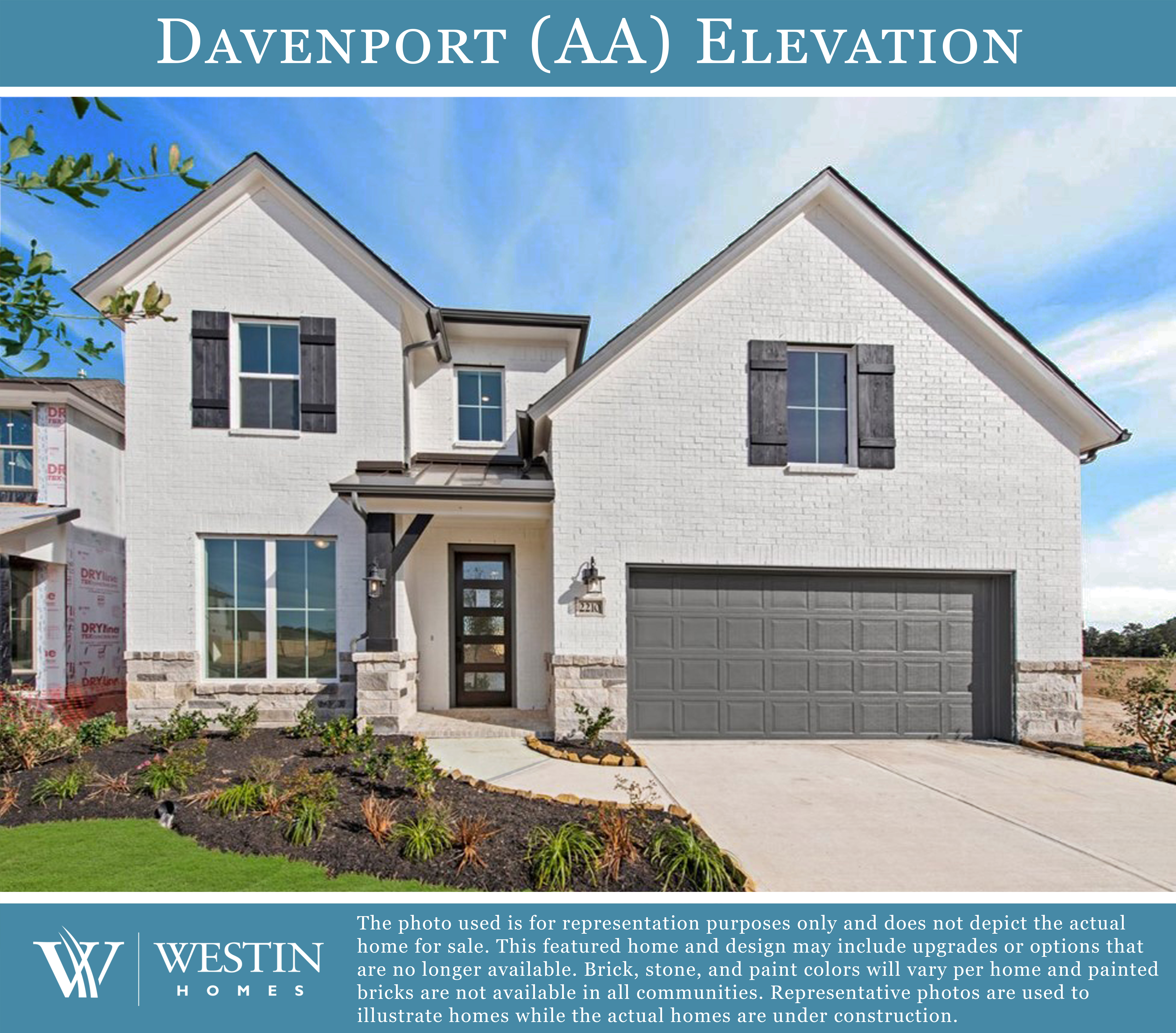 The Davenport Elevation AA by Westin Homes