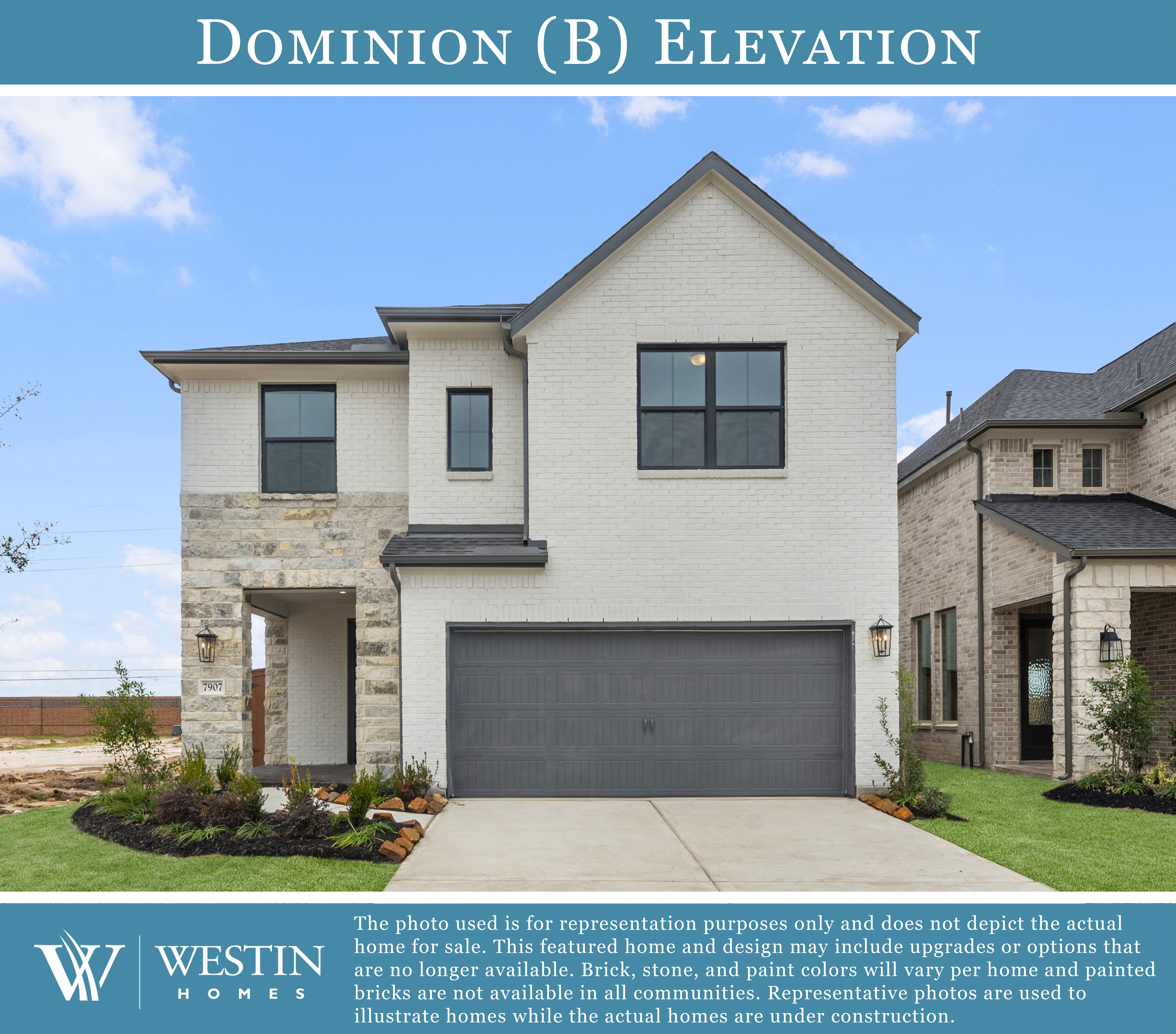 The Dominion Elevation by Westin Homes