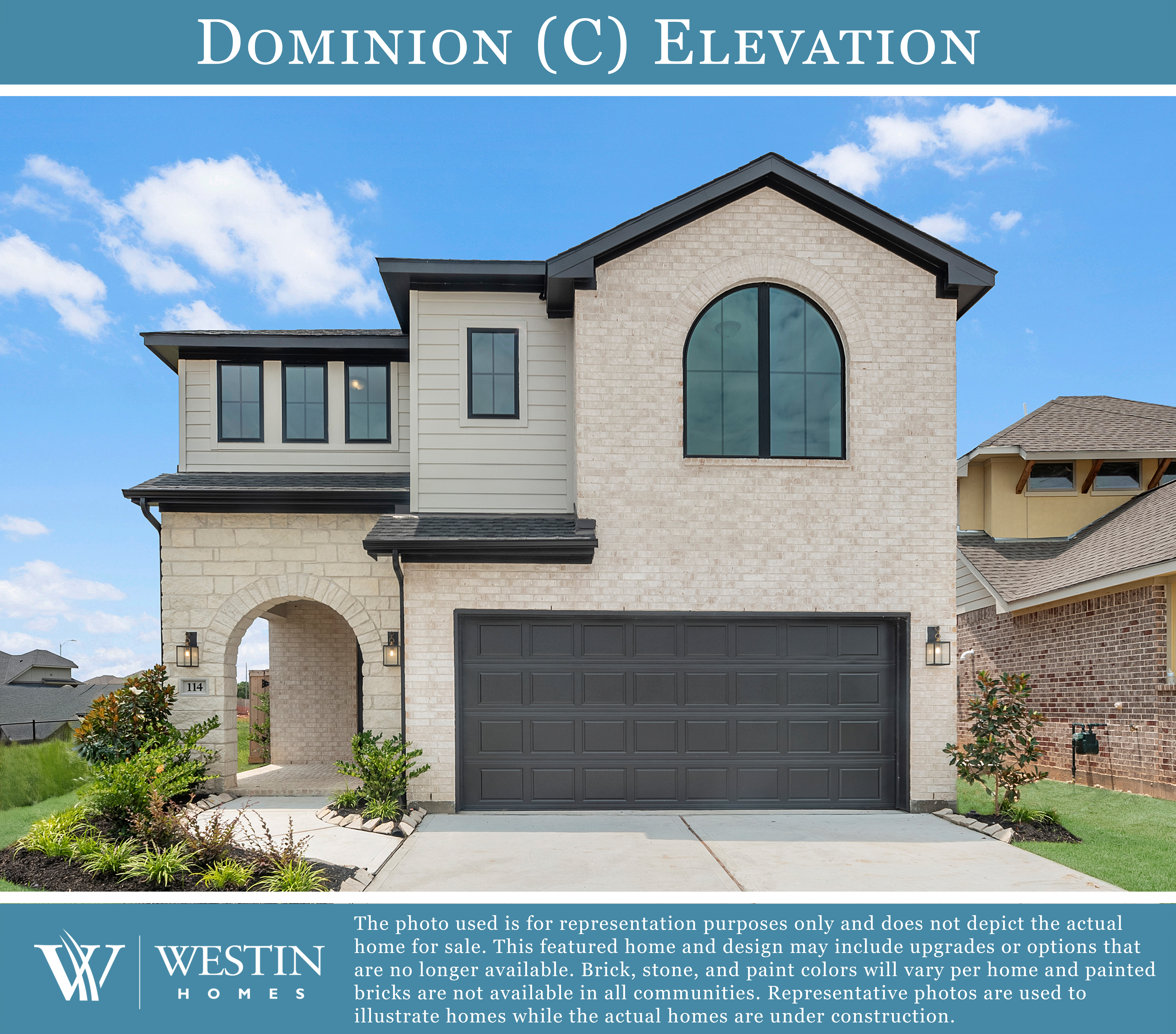 The Dominion Elevation by Westin Homes
