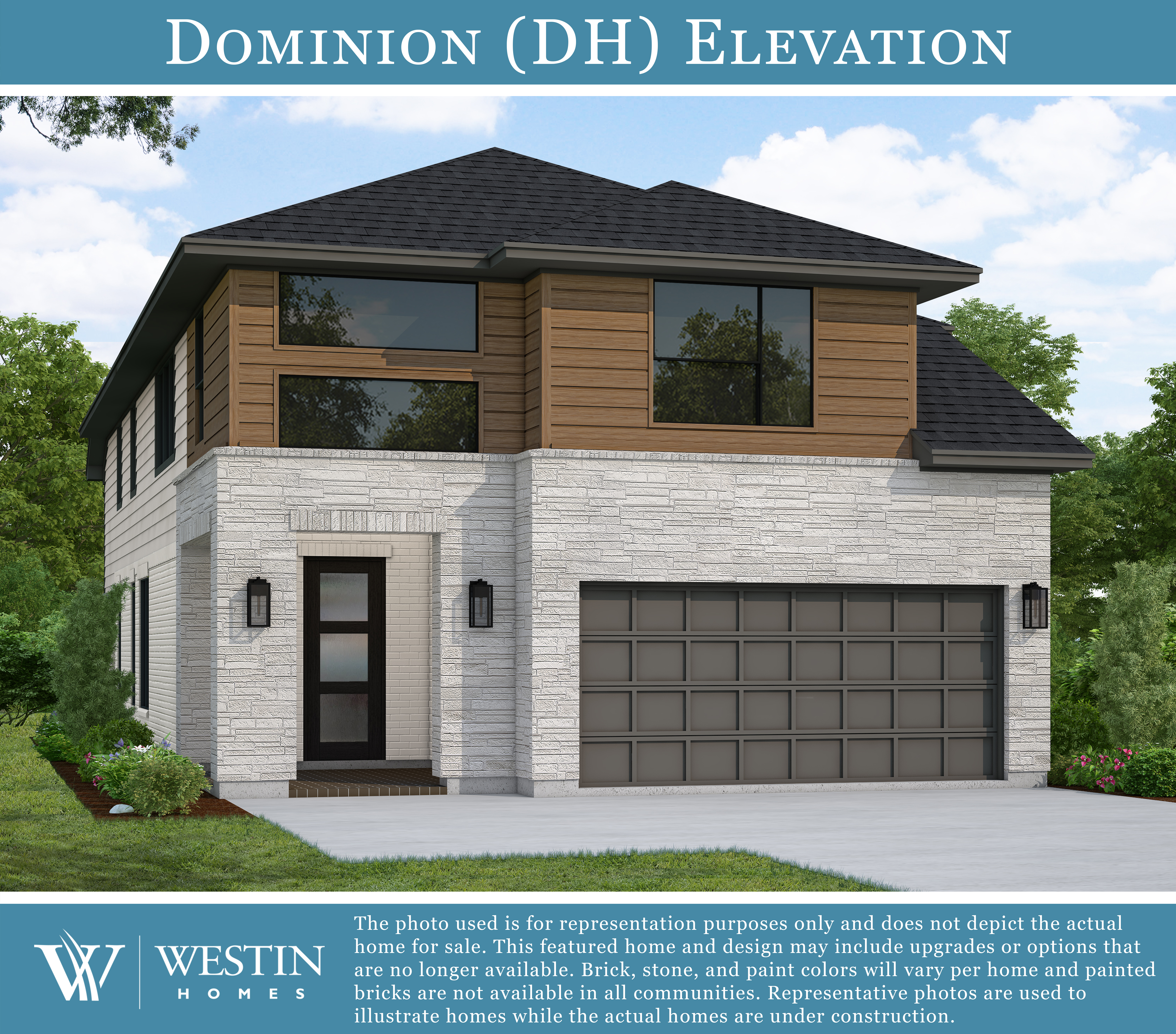 The Dominion Elevation DH by Westin Homes