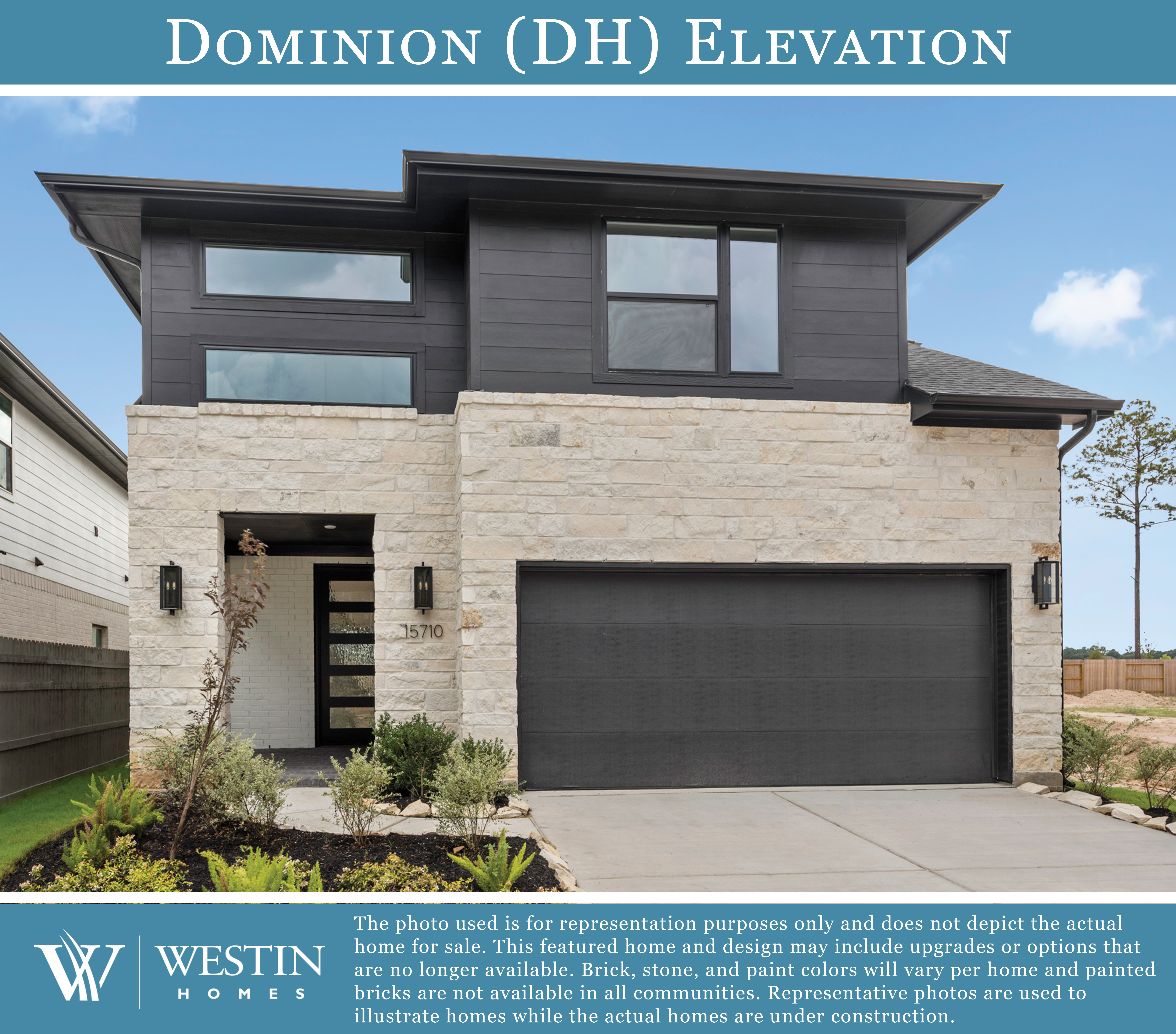 The Dominion Elevation DH by Westin Homes